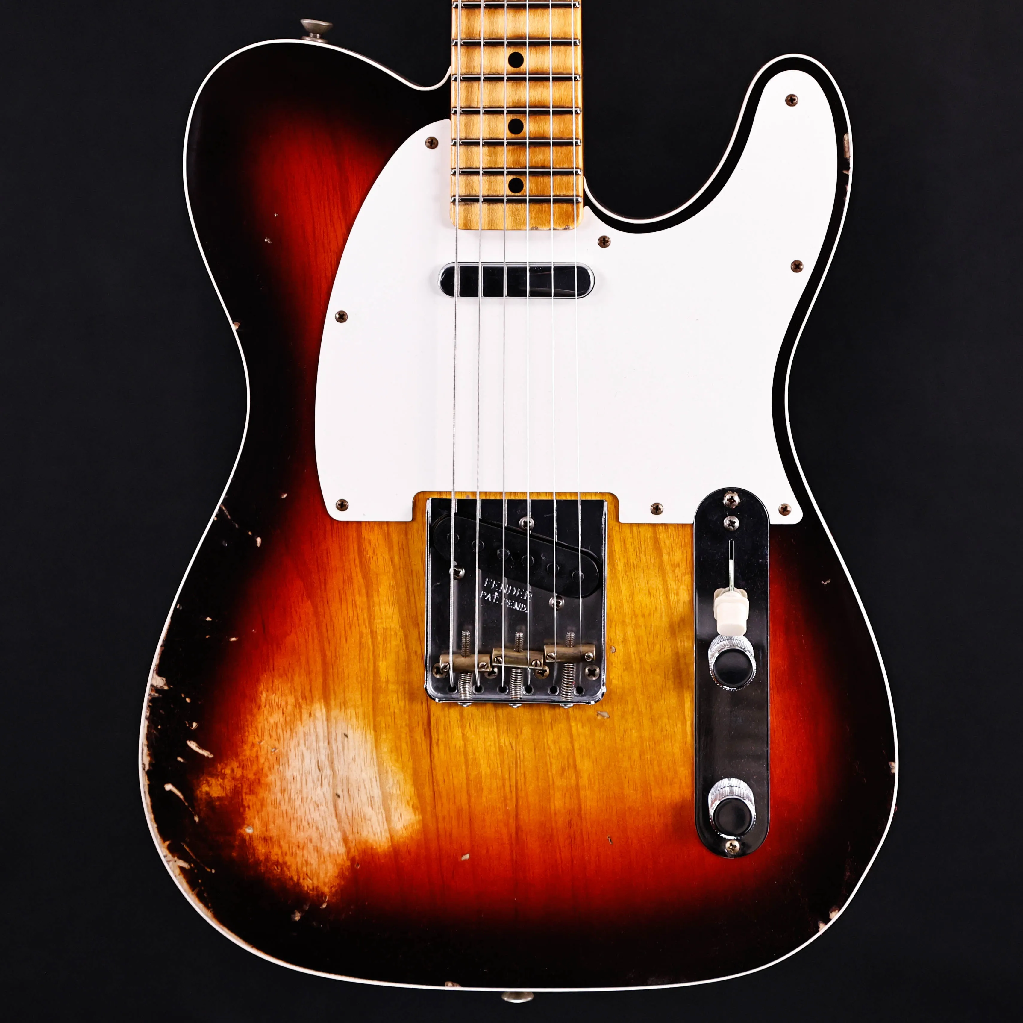 Fender Custom Shop 1959 Custom Relic Telecaster, Wide-Fade Chocolate 3-Color Sunburst 6lbs 14.9oz