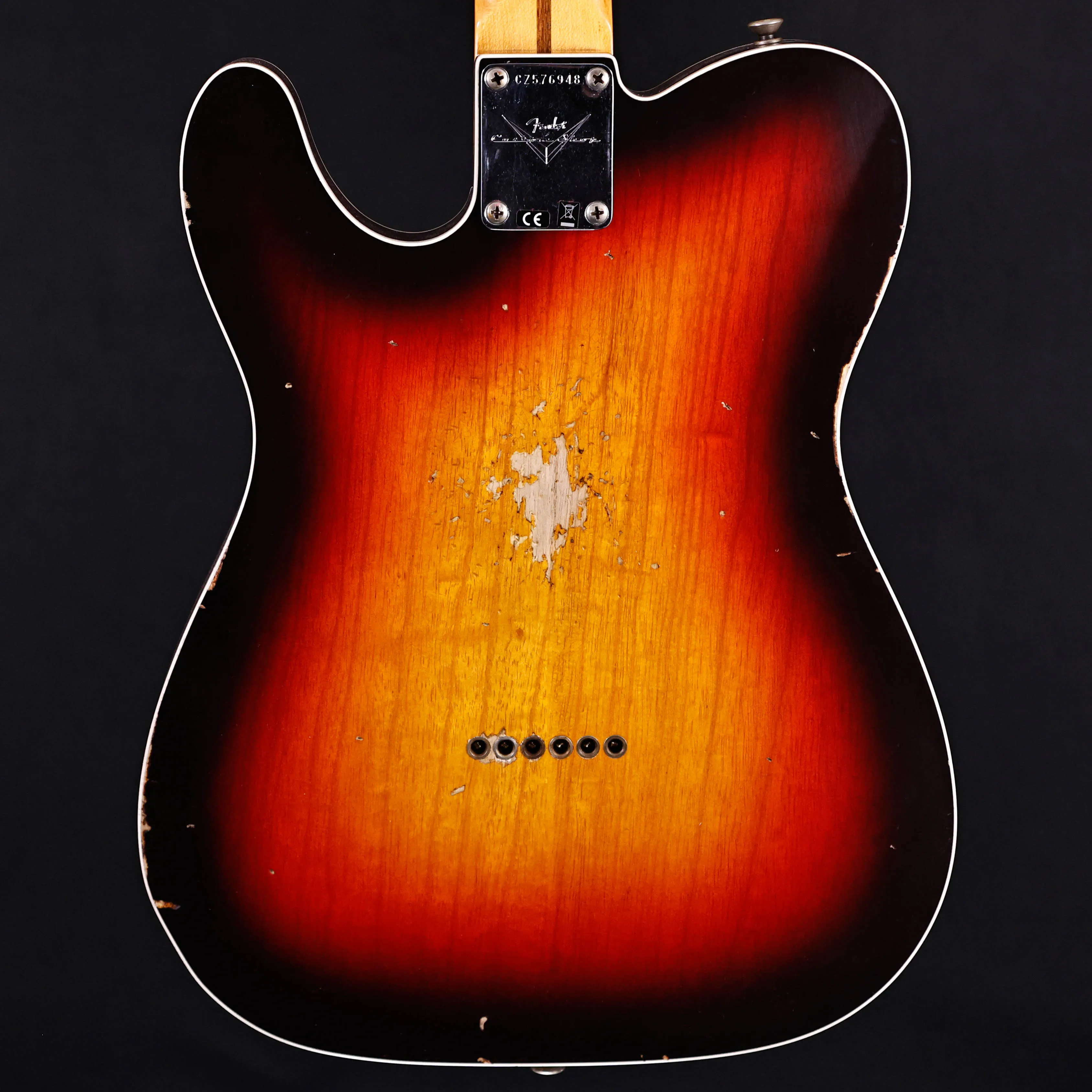 Fender Custom Shop 1959 Custom Relic Telecaster, Wide-Fade Chocolate 3-Color Sunburst 6lbs 14.9oz