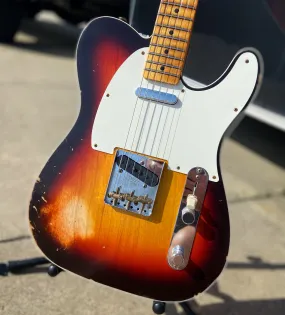 Fender Custom Shop 1959 Custom Relic Telecaster, Wide-Fade Chocolate 3-Color Sunburst 6lbs 14.9oz