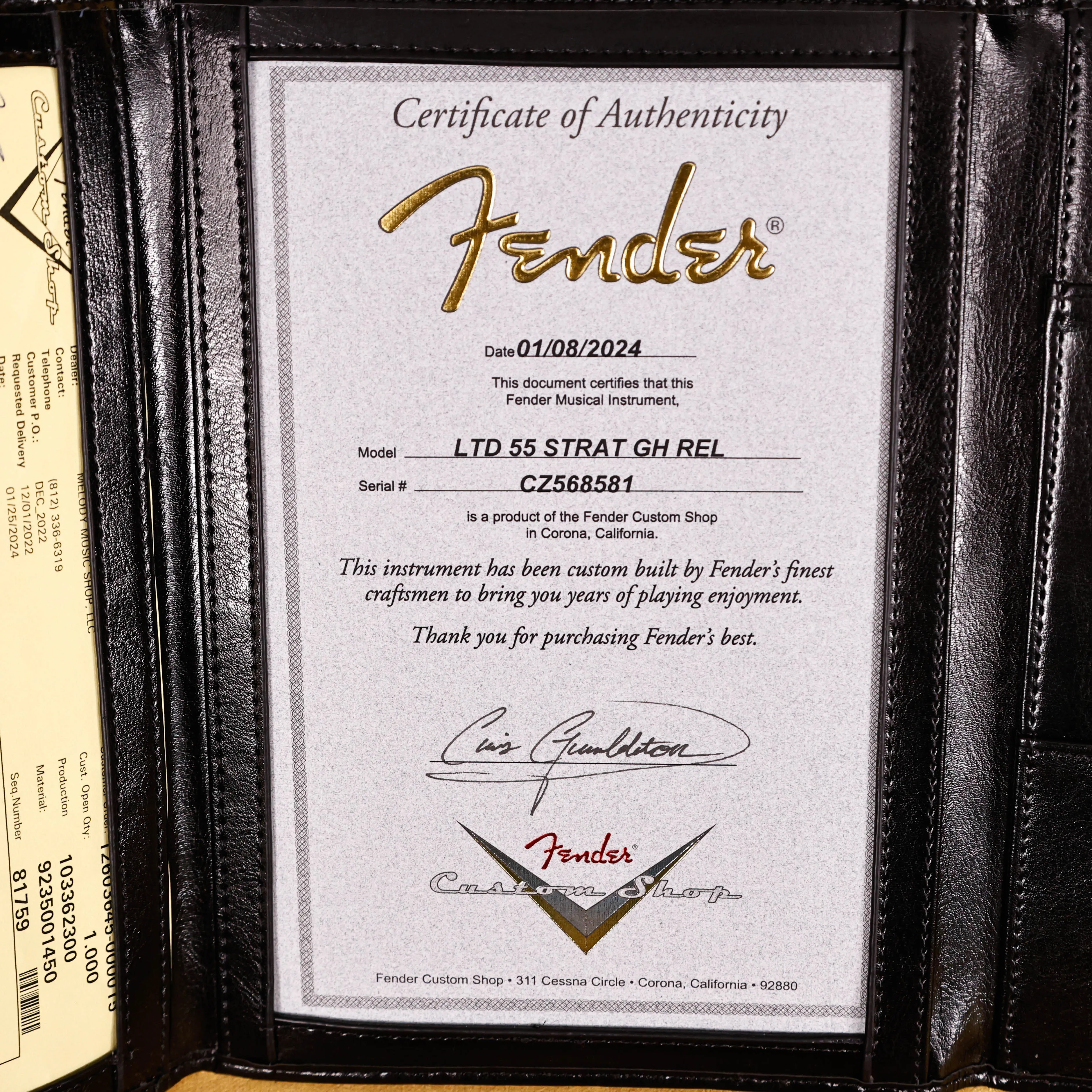 Fender Custom Shop LTD '55 Stratocaster Relic, 55 Desert Tan 7lbs 10.5oz