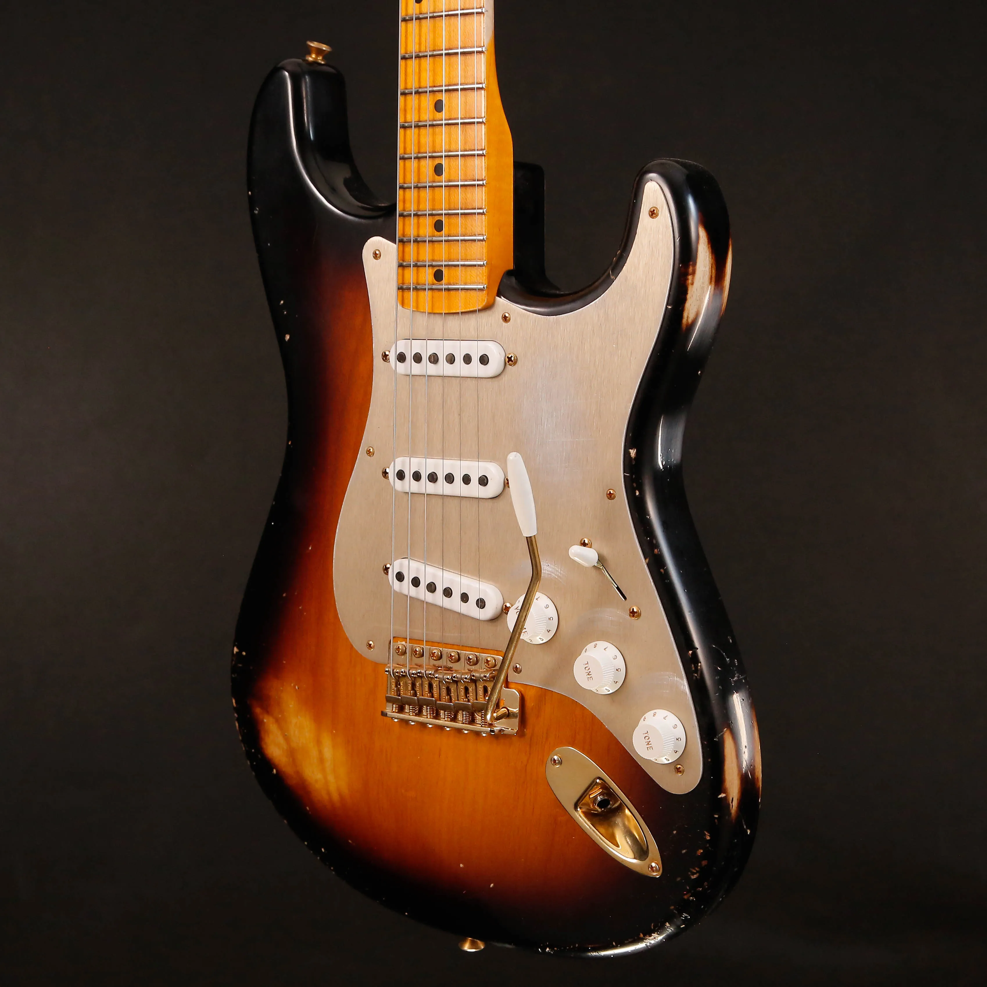 Fender Custom Shop LTD '55 Stratocaster Relic, Wide-fade 2-Color SB 7lb 7.5oz