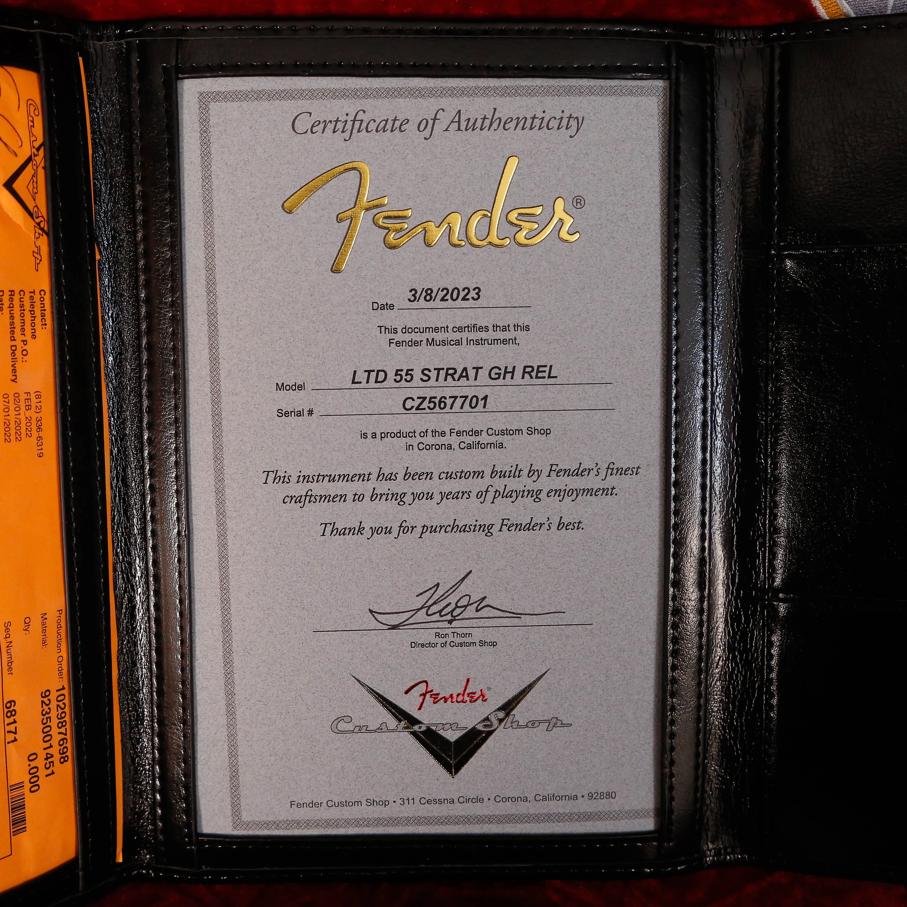 Fender Custom Shop LTD '55 Stratocaster Relic, Wide-fade 2-Color SB 7lb 7.5oz