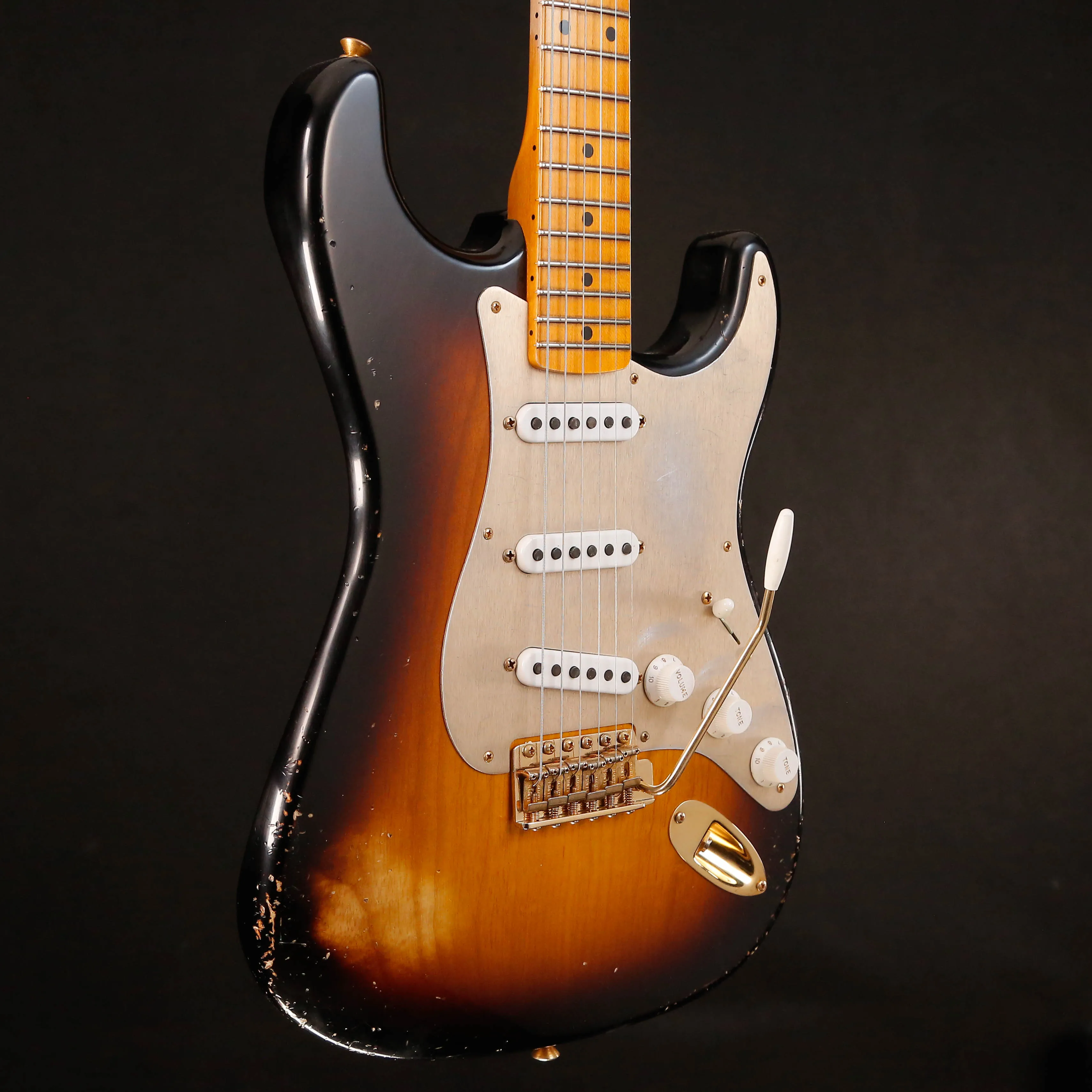 Fender Custom Shop LTD '55 Stratocaster Relic, Wide-fade 2-Color SB 7lb 7.5oz
