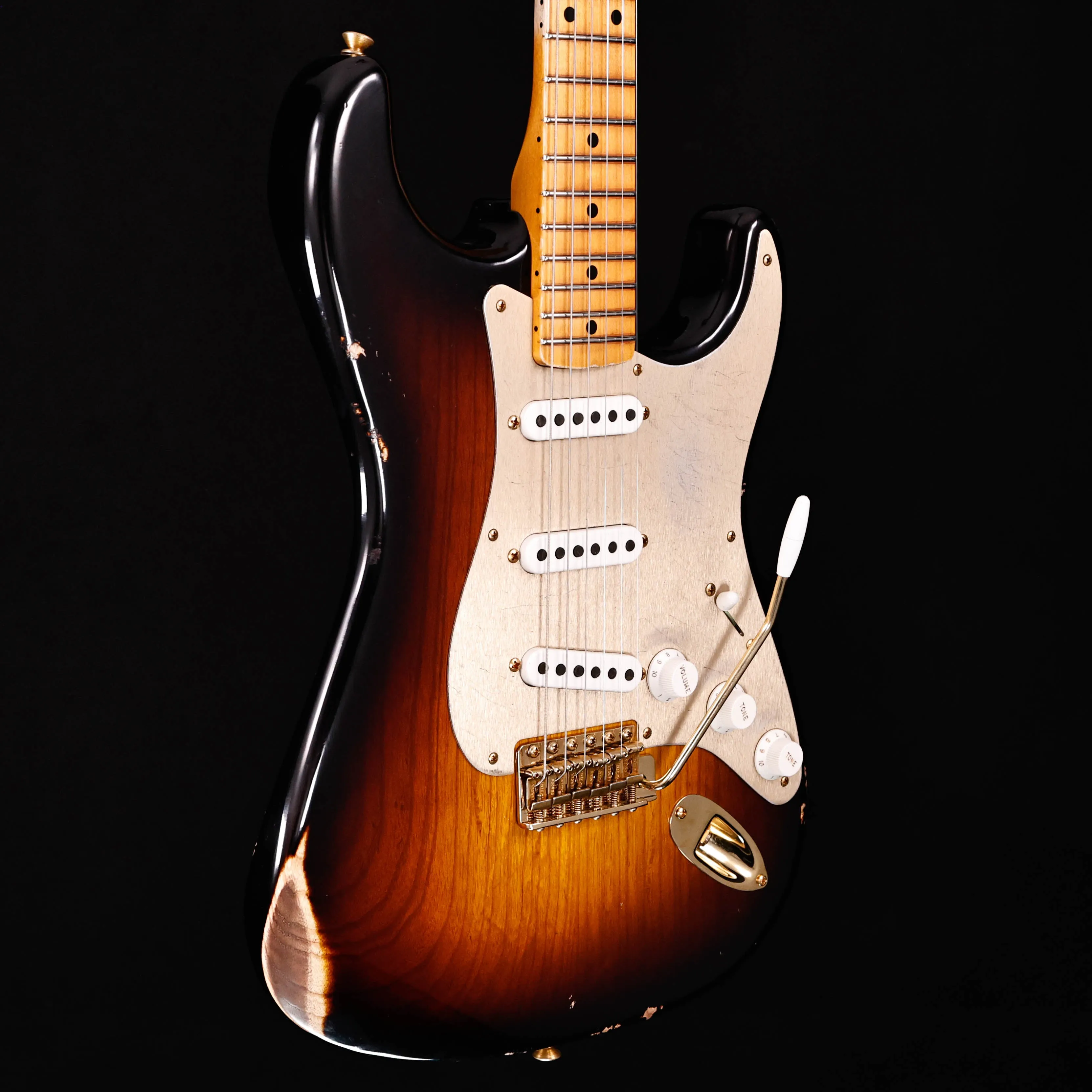 Fender Custom Shop LTD '55 Stratocaster Relic, Wide-fade 2-Color SB 7lbs 8.3oz