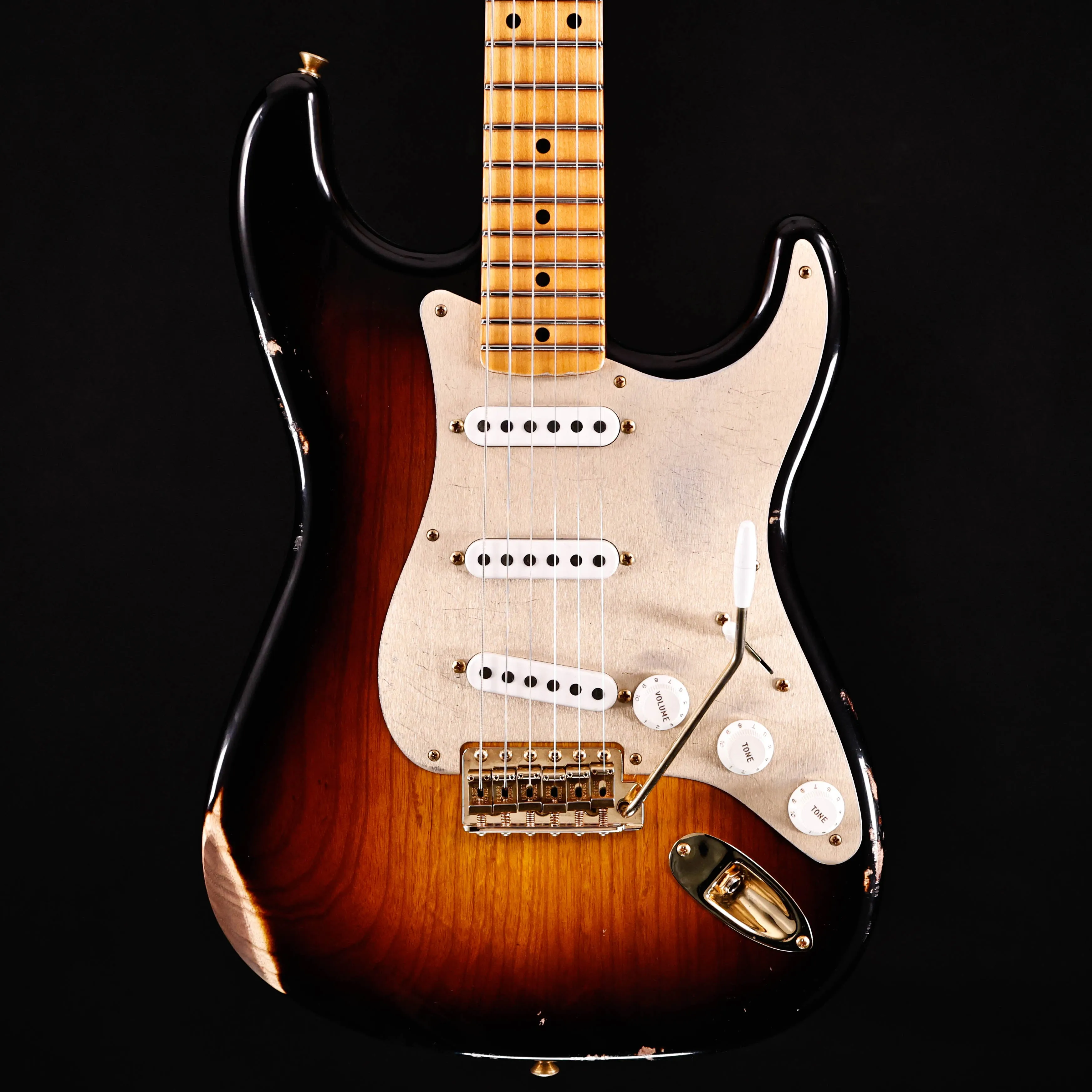 Fender Custom Shop LTD '55 Stratocaster Relic, Wide-fade 2-Color SB 7lbs 8.3oz
