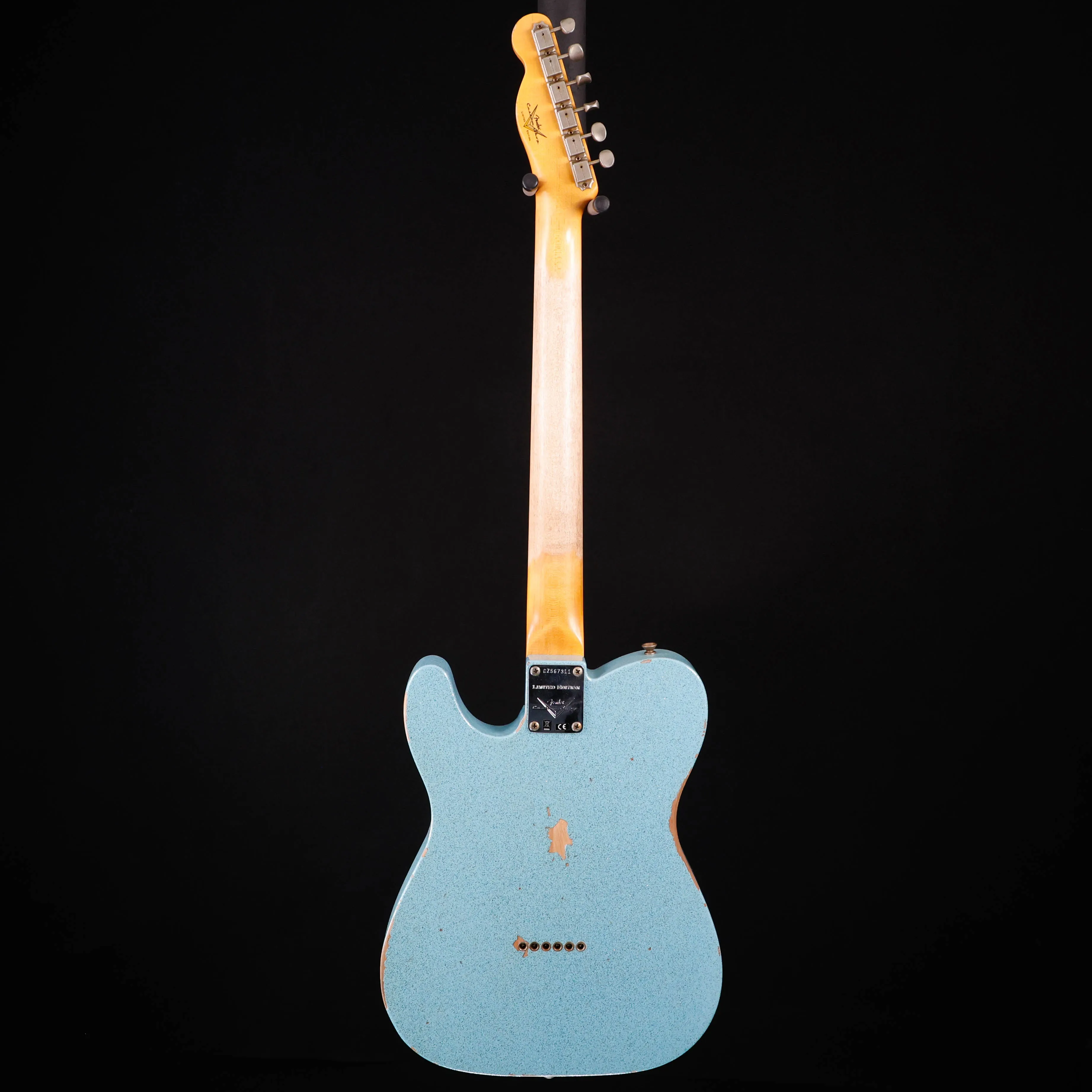 Fender Custom Shop LTD '61 Telecaster Relic, Aged Blue Sparkle 7lbs 9.1oz