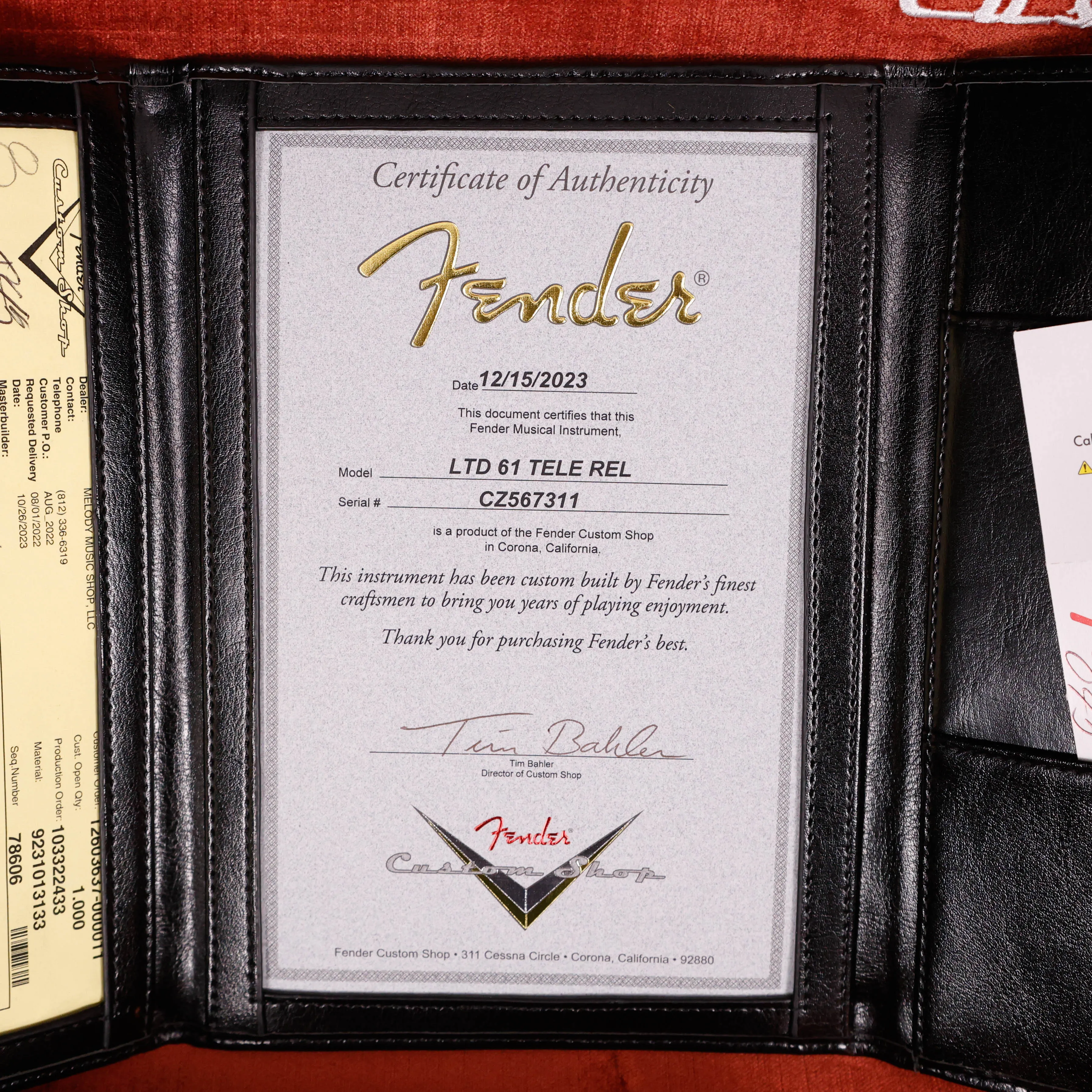 Fender Custom Shop LTD '61 Telecaster Relic, Aged Blue Sparkle 7lbs 9.1oz