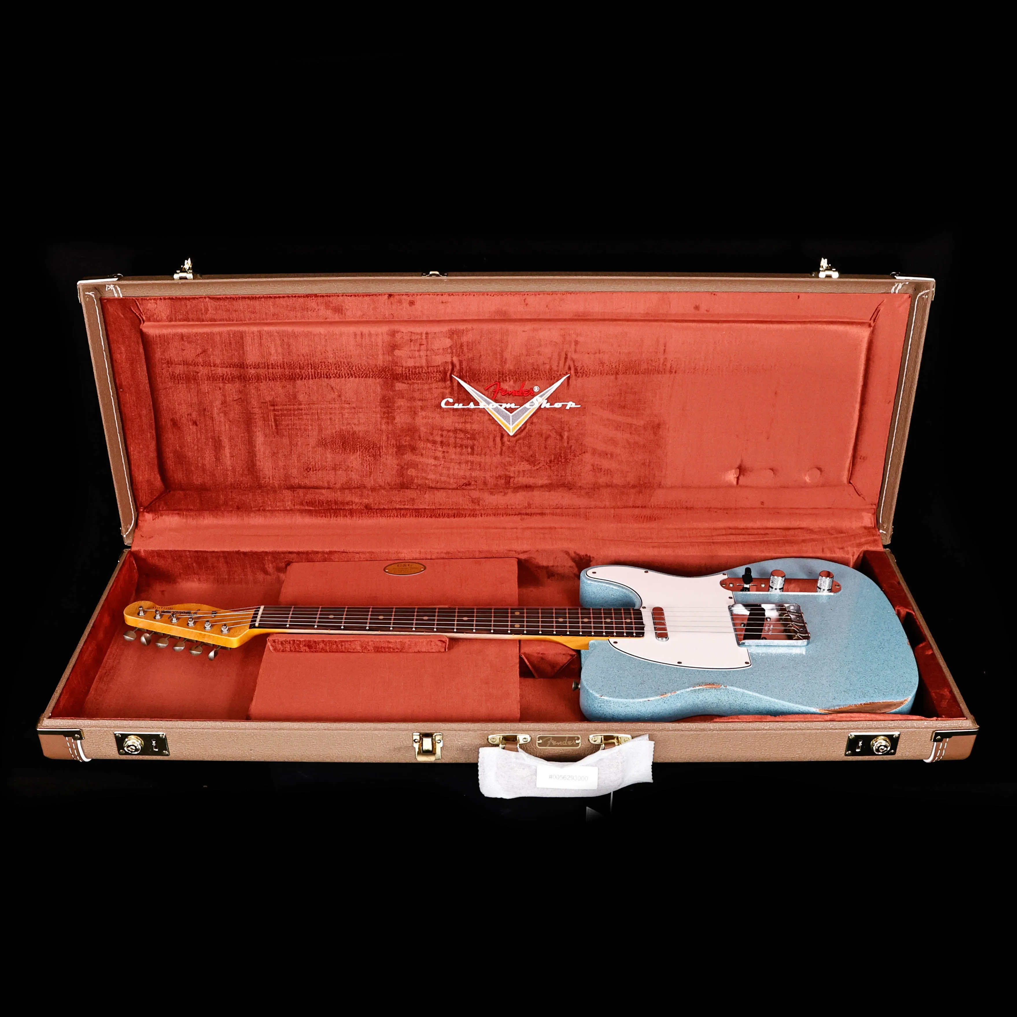 Fender Custom Shop LTD '61 Telecaster Relic, Aged Blue Sparkle 8lbs 3.5oz