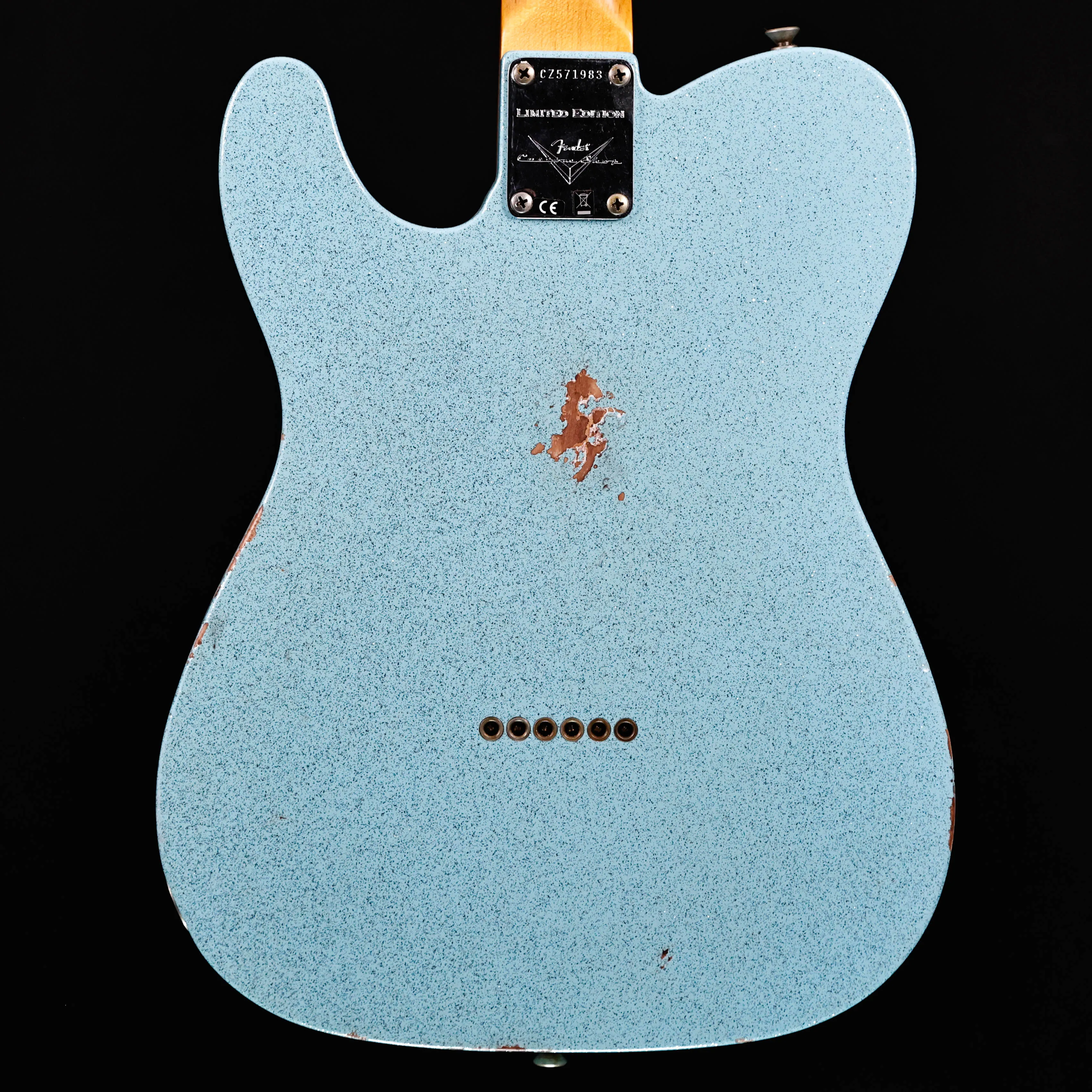 Fender Custom Shop LTD '61 Telecaster Relic, Aged Blue Sparkle 8lbs 3.5oz
