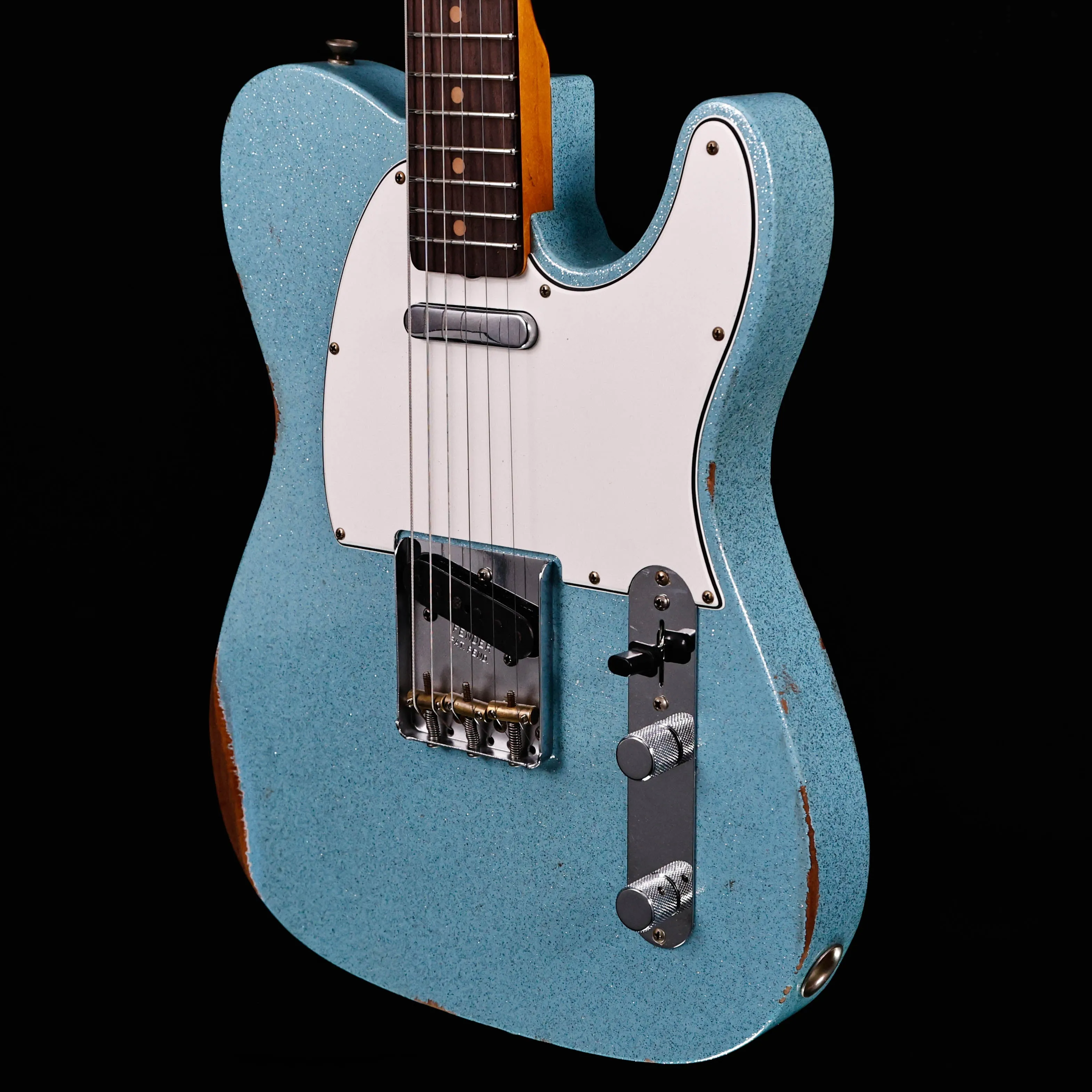 Fender Custom Shop LTD '61 Telecaster Relic, Aged Blue Sparkle 8lbs 3.5oz