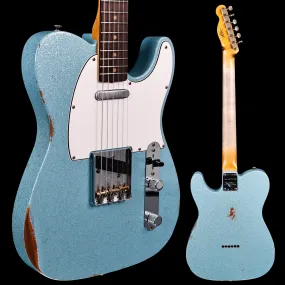 Fender Custom Shop LTD '61 Telecaster Relic, Aged Blue Sparkle 8lbs 3.5oz