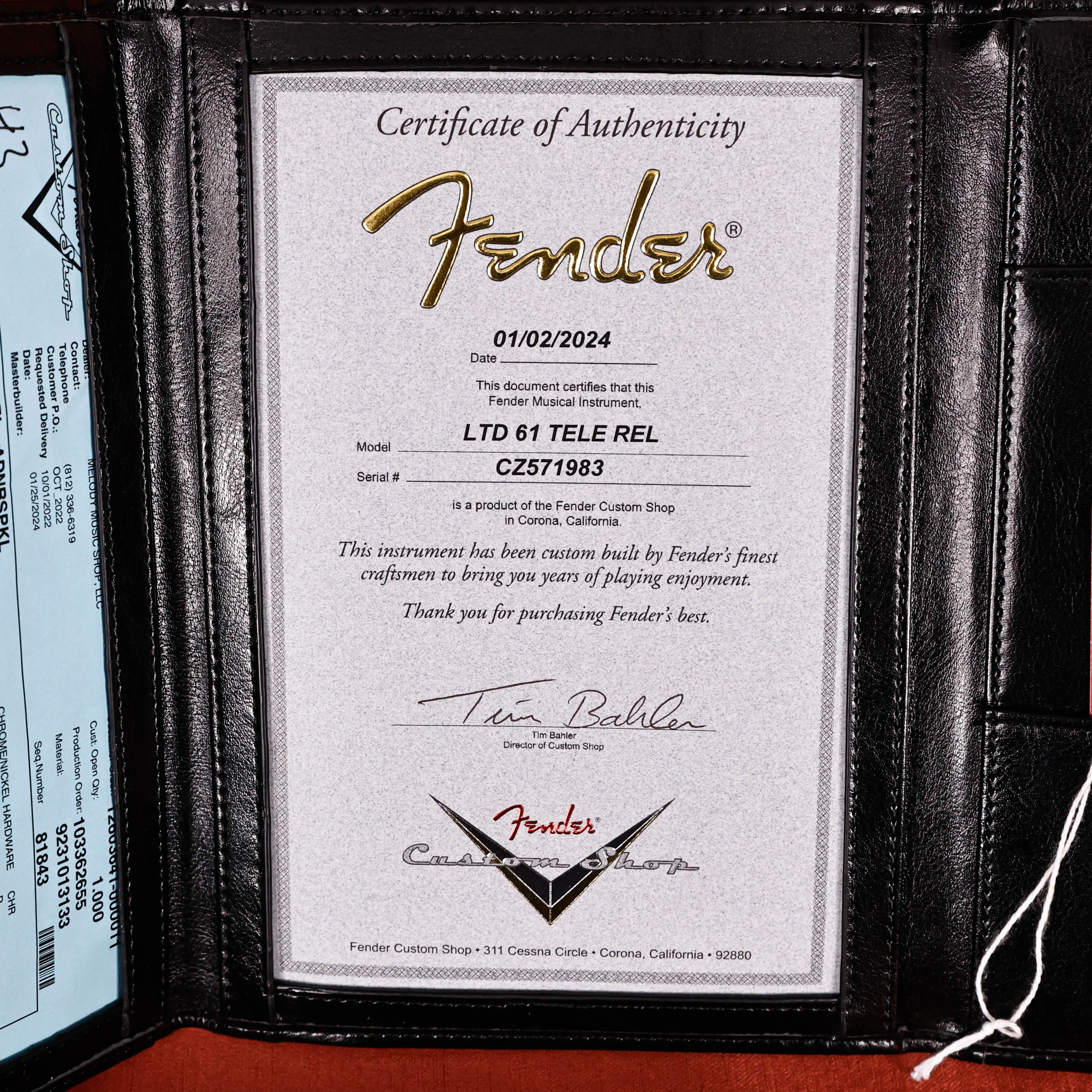 Fender Custom Shop LTD '61 Telecaster Relic, Aged Blue Sparkle 8lbs 3.5oz