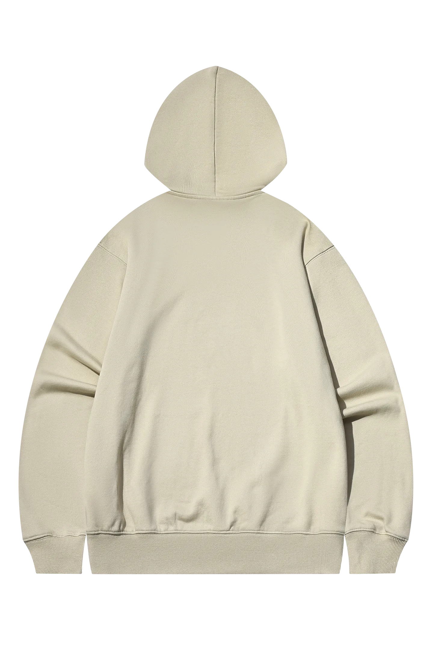 Flocked Heavy Cotton Hooded Knit Cardigan