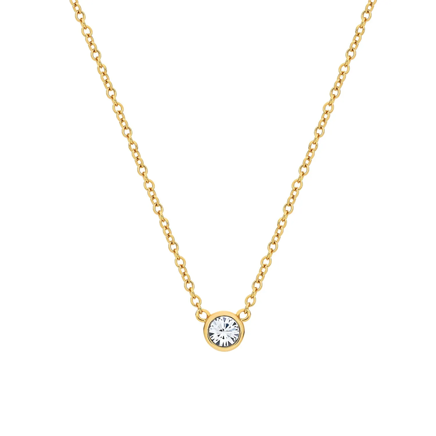 Gold Basic Cubic Necklace