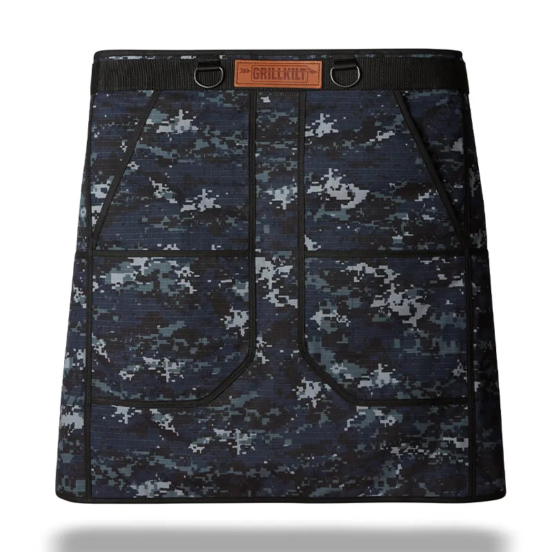GRILLKILT Grilling Apron - Navy Camo