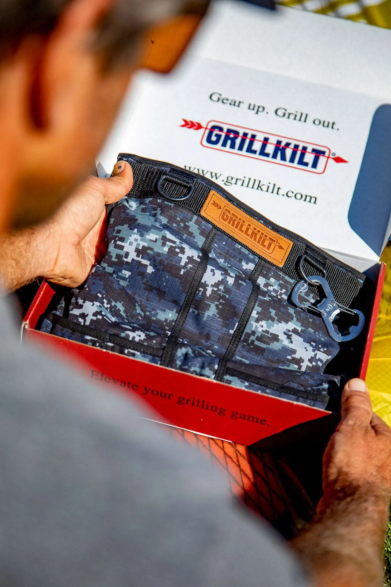 GRILLKILT Grilling Apron - Navy Camo