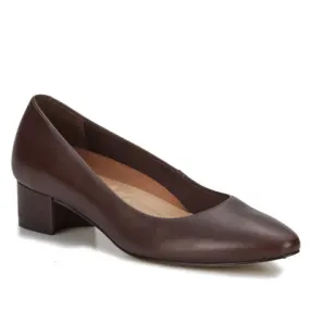 Heidi Pump: Brown Leather I Walking Cradle