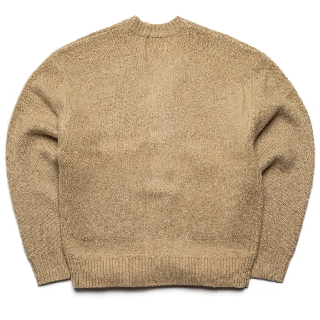 Honor The Gift Stamped Patch Cardigan - Tan