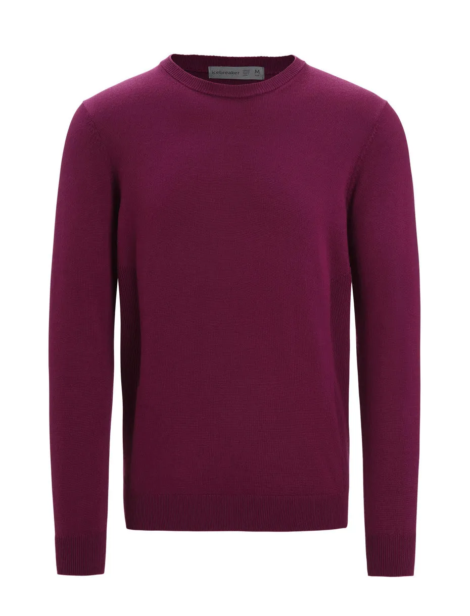 Icebreaker Shearer Crewe Sweater (Men's) Go Berry