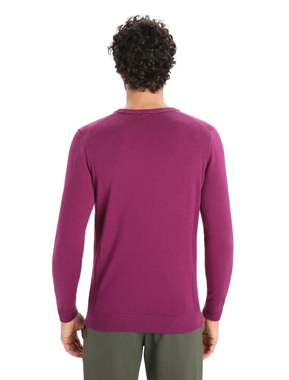 Icebreaker Shearer Crewe Sweater (Men's) Go Berry