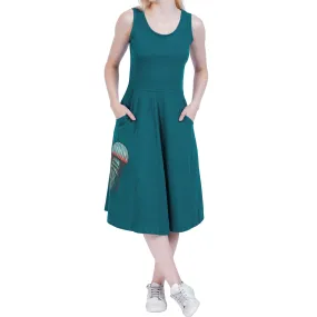Jellyfish Sleeveless Fit & Flare Dress