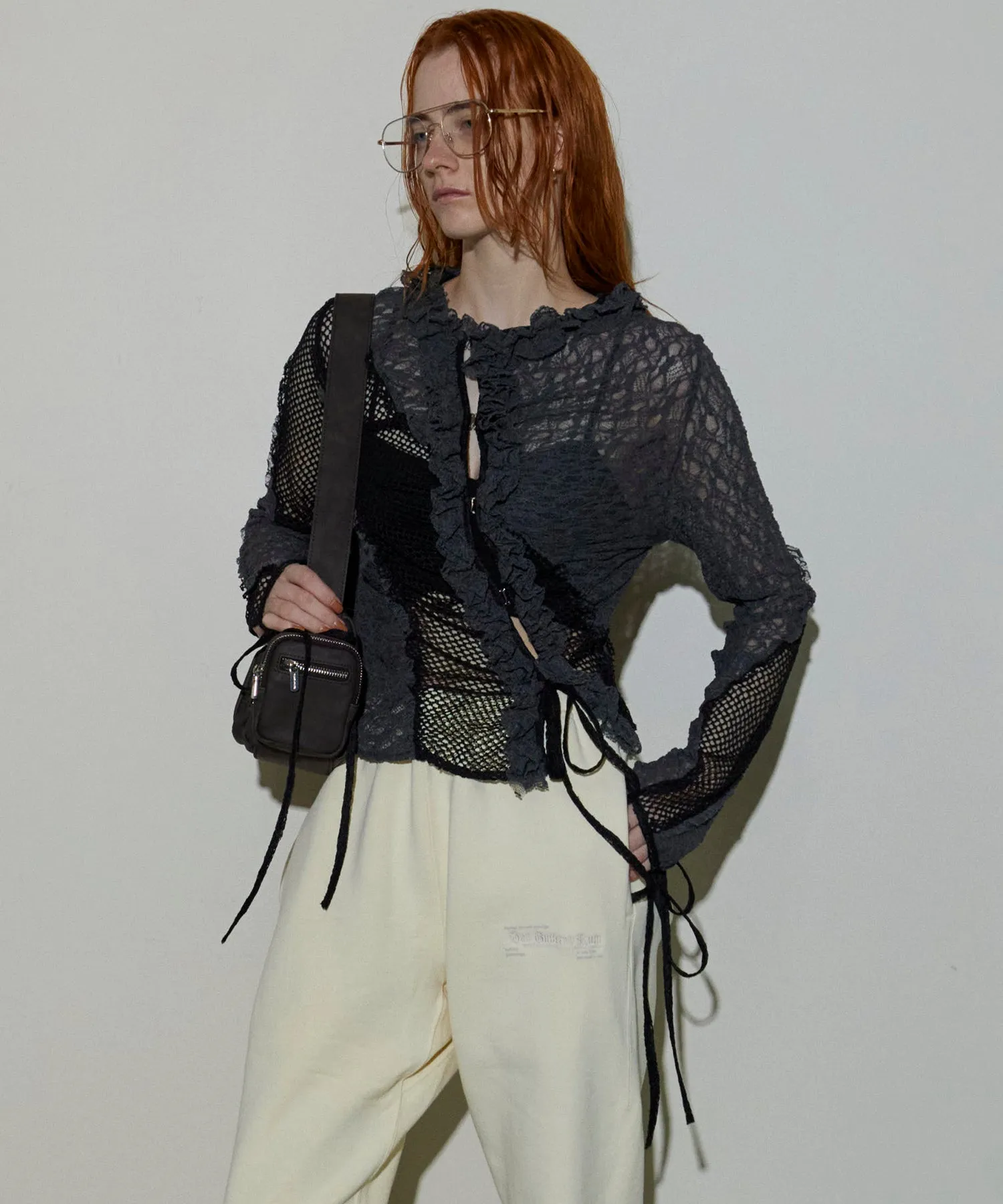 Lace Docking Frill Cardigan