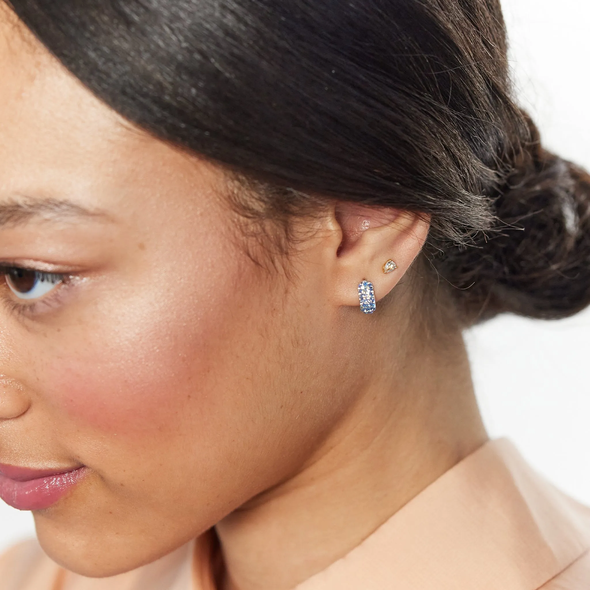 Mini Sparkle Hoop Earrings