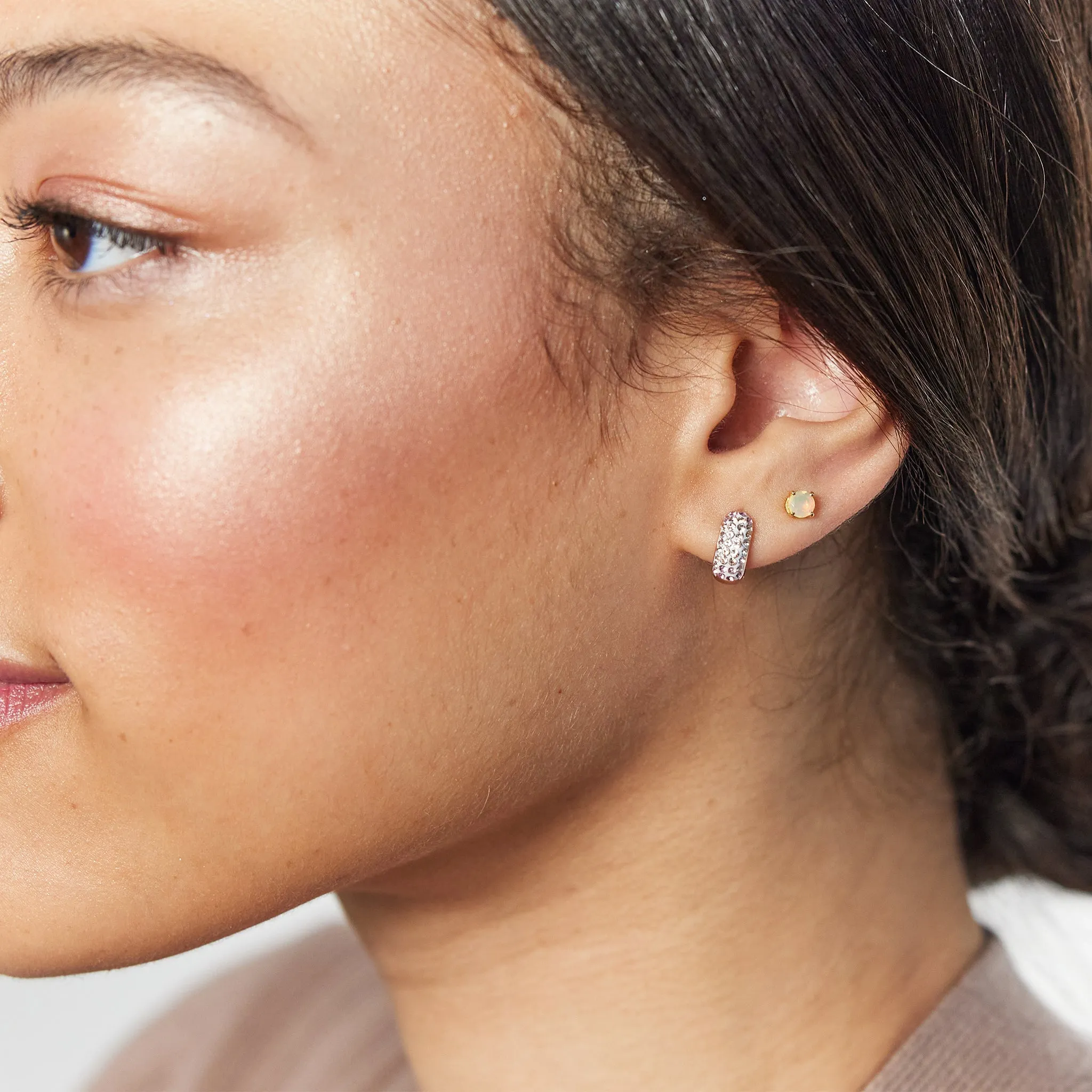 Mini Sparkle Hoop Earrings