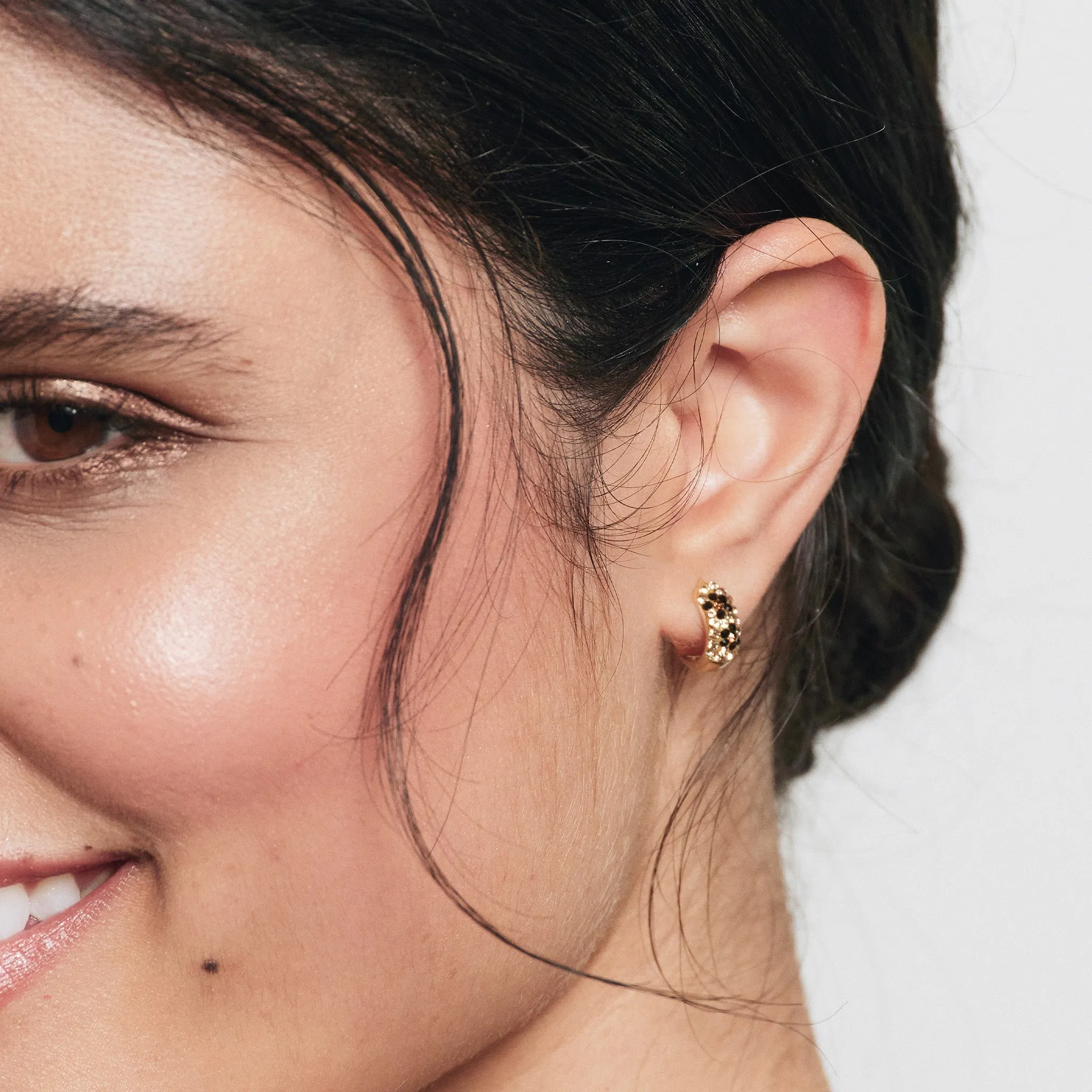 Mini Sparkle Hoop Earrings