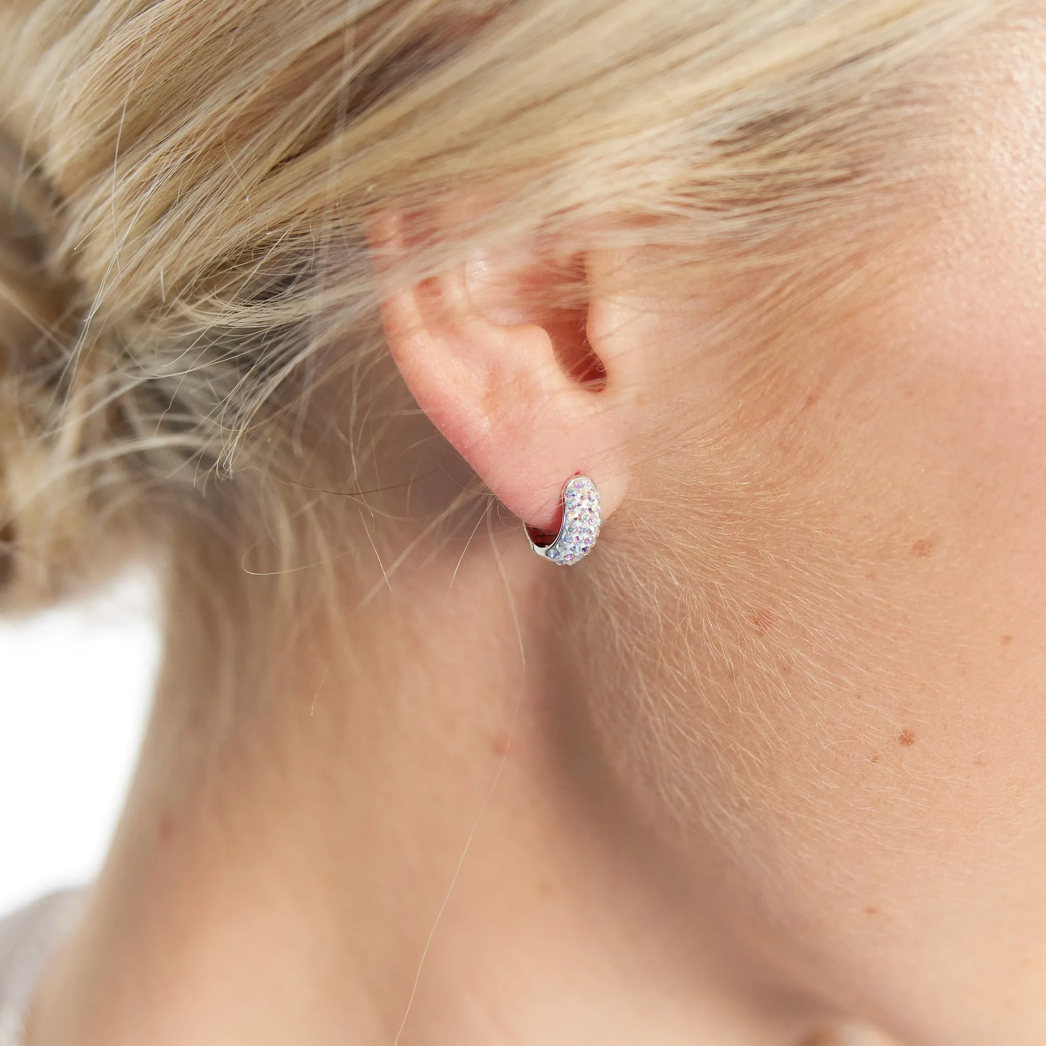 Mini Sparkle Hoop Earrings