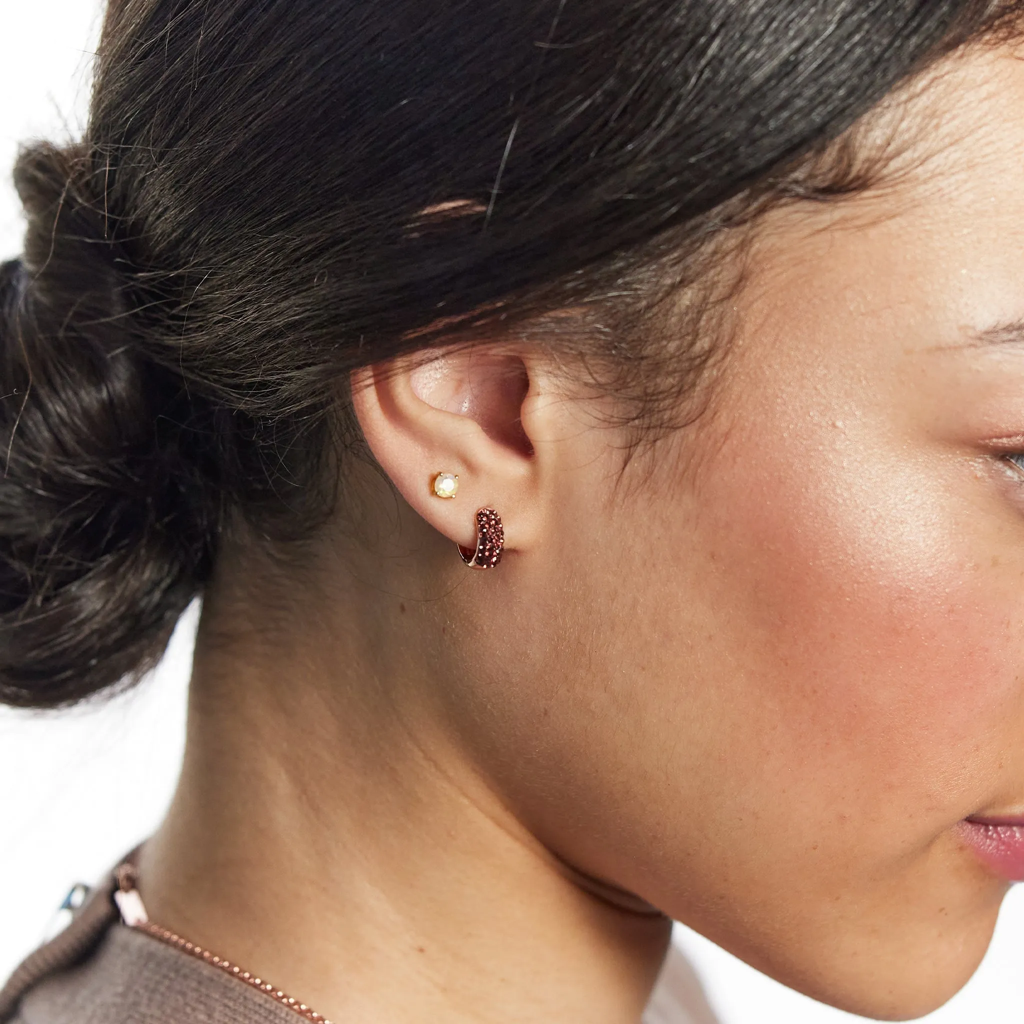 Mini Sparkle Hoop Earrings