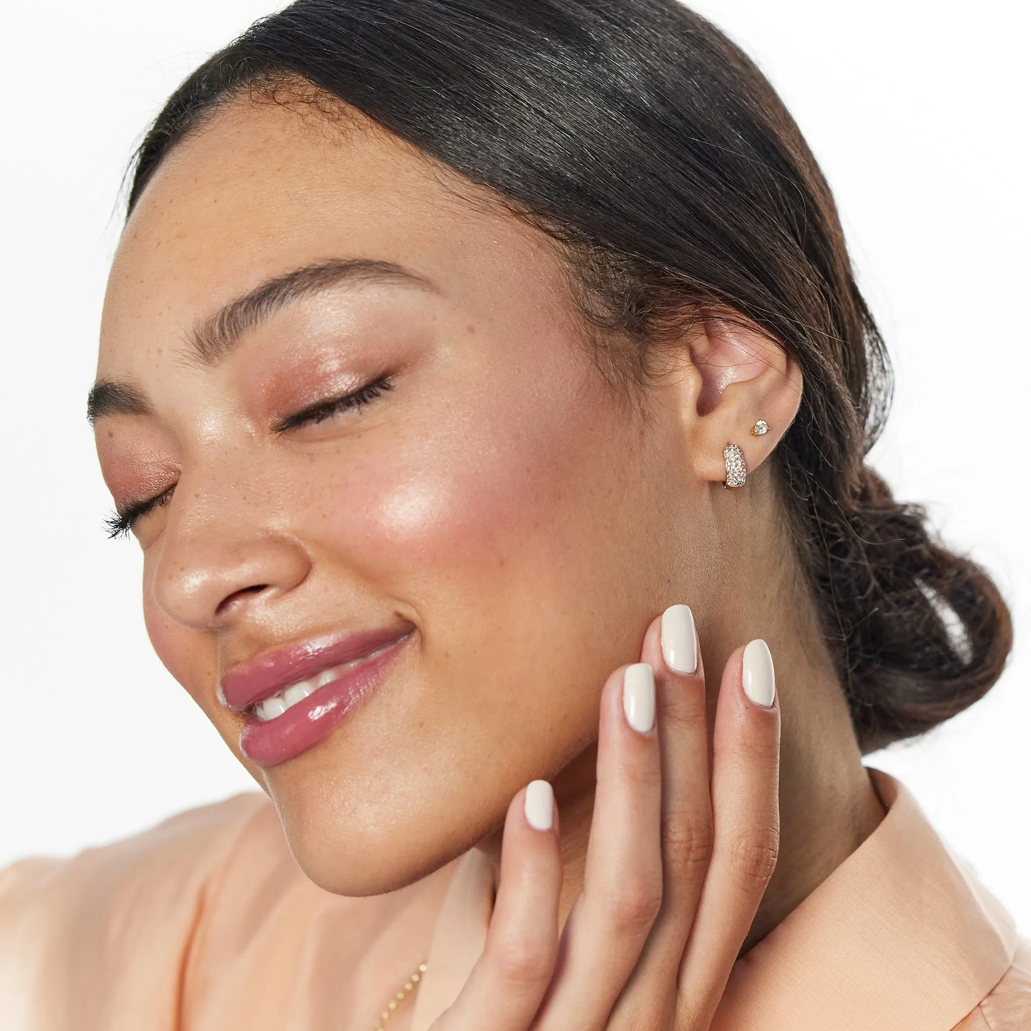 Mini Sparkle Hoop Earrings