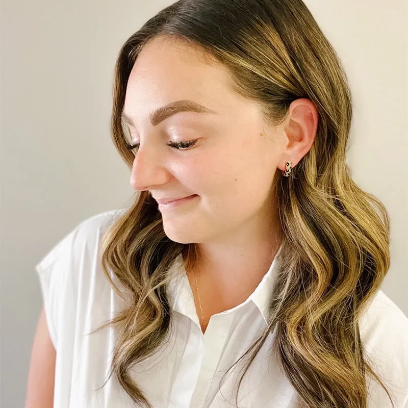 Mini Sparkle Hoop Earrings