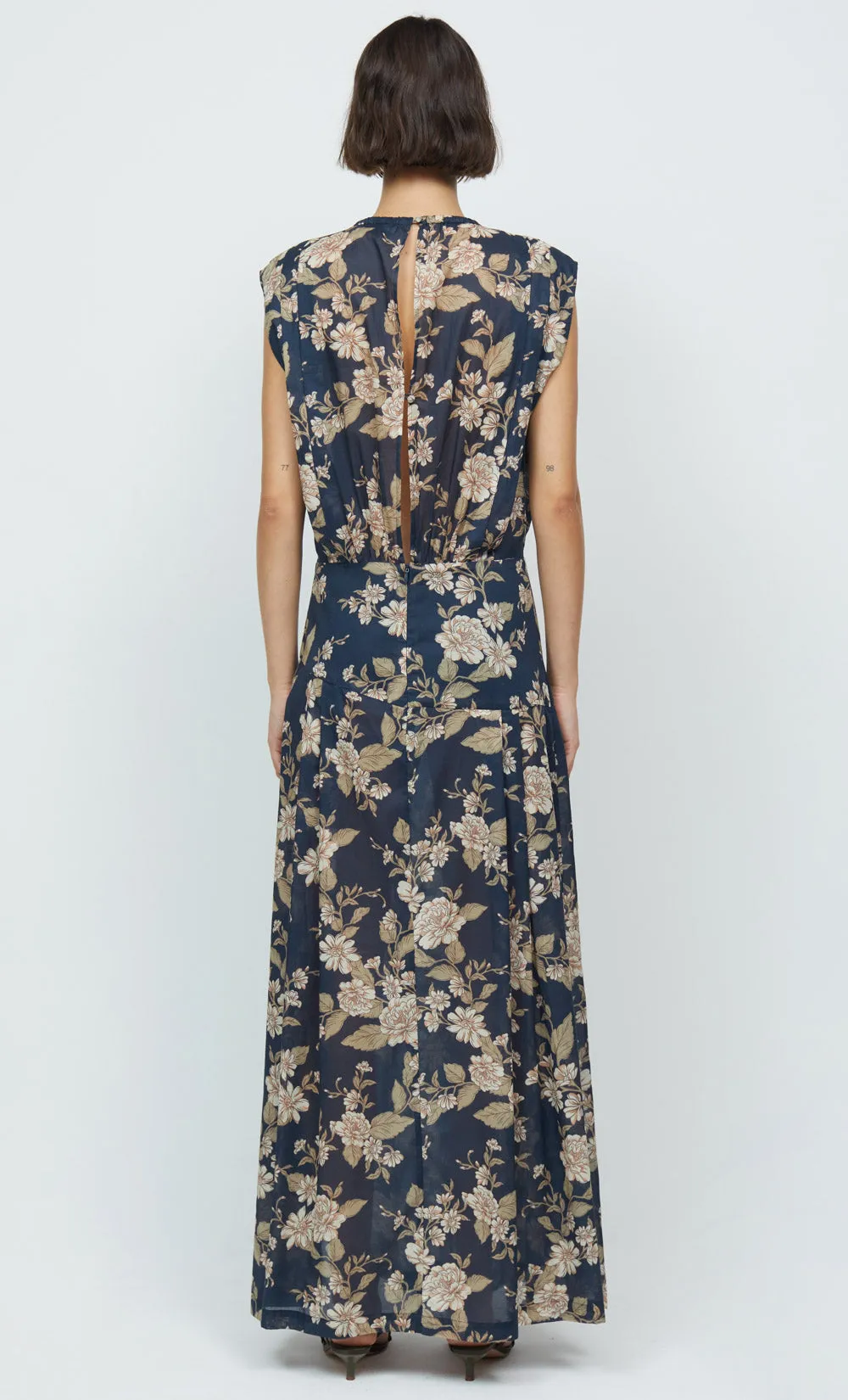 Opaline Floral Cotton Maxi Dress