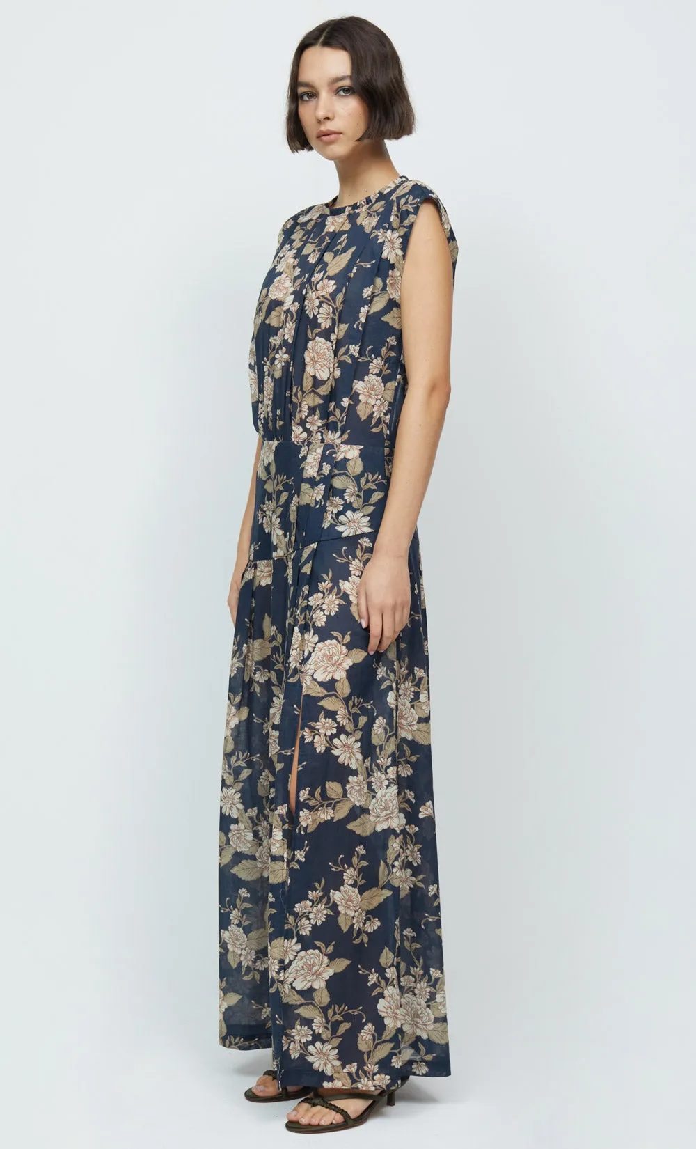 Opaline Floral Cotton Maxi Dress