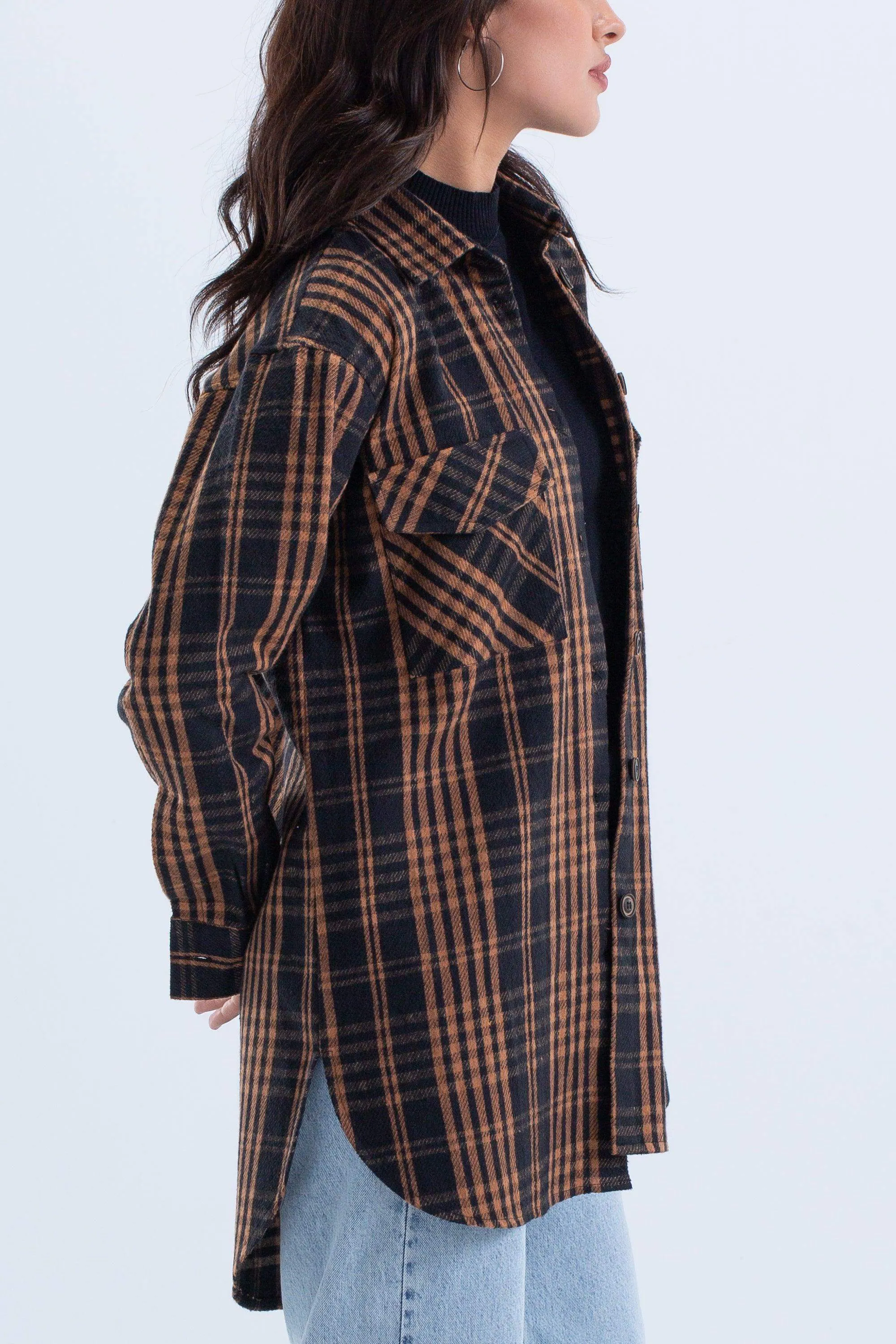 Oversized Checkered Shirt