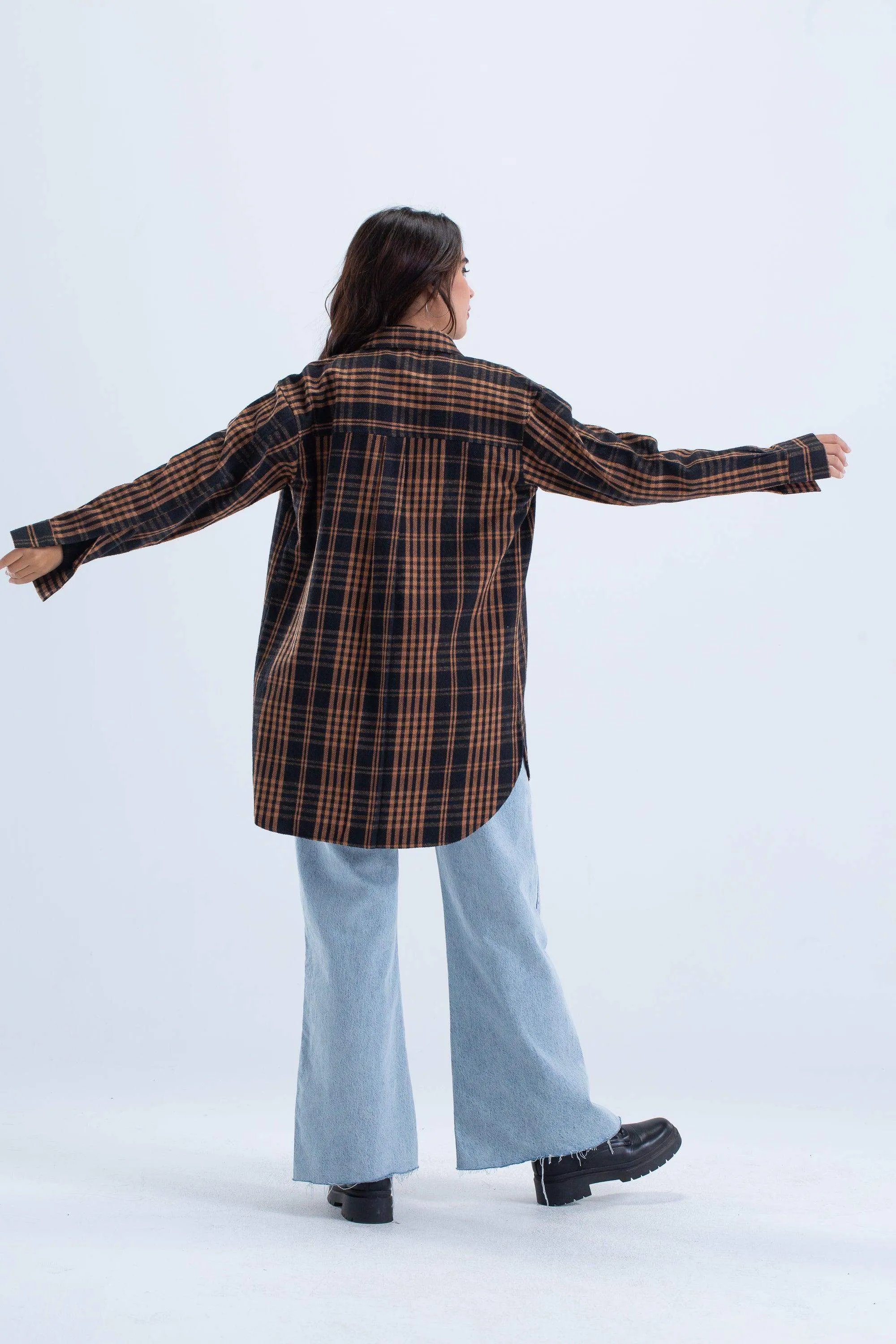 Oversized Checkered Shirt