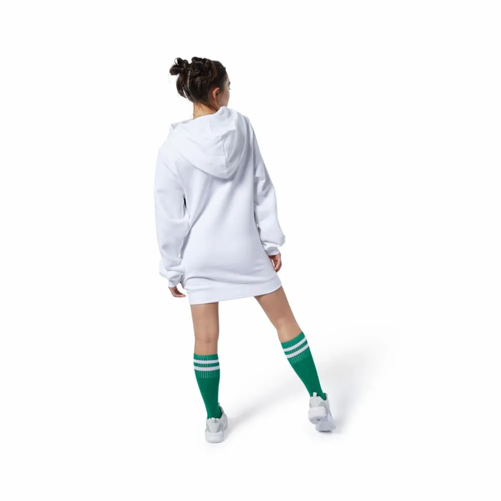 Reebok Apparel Women Classics Vector Hooded Dress WHITE