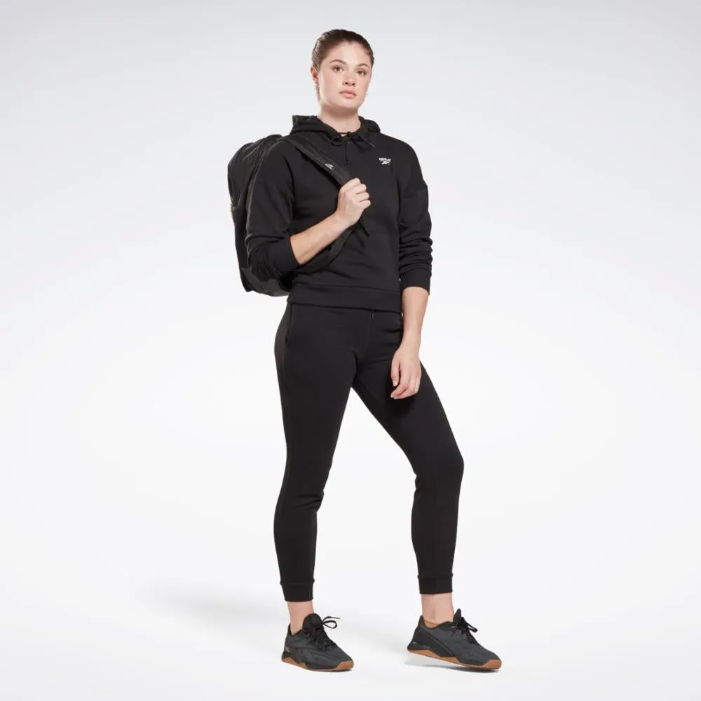 Reebok Apparel Women Reebok Identity Small Logo French Terry Hoodie BLACK