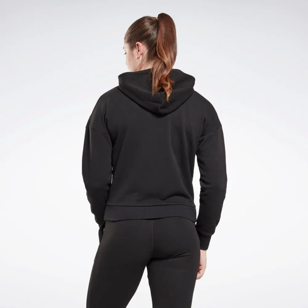Reebok Apparel Women Reebok Identity Small Logo French Terry Hoodie BLACK