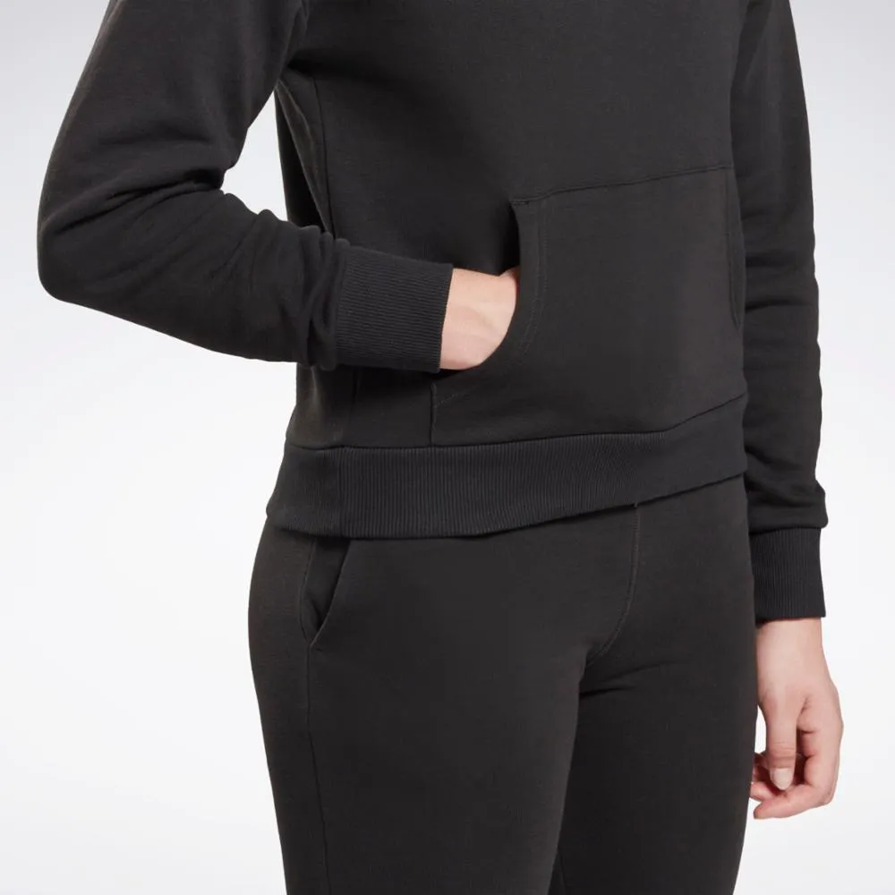 Reebok Apparel Women Reebok Identity Small Logo French Terry Hoodie BLACK