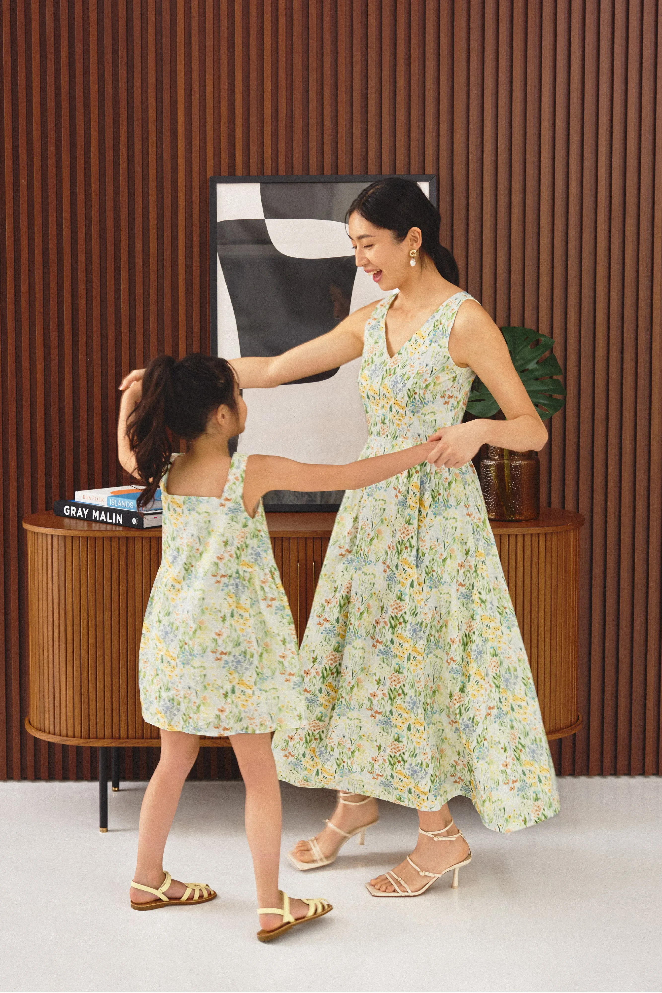 [Restocked] Honolulu V Neck Fit & Flare Cotton Dress