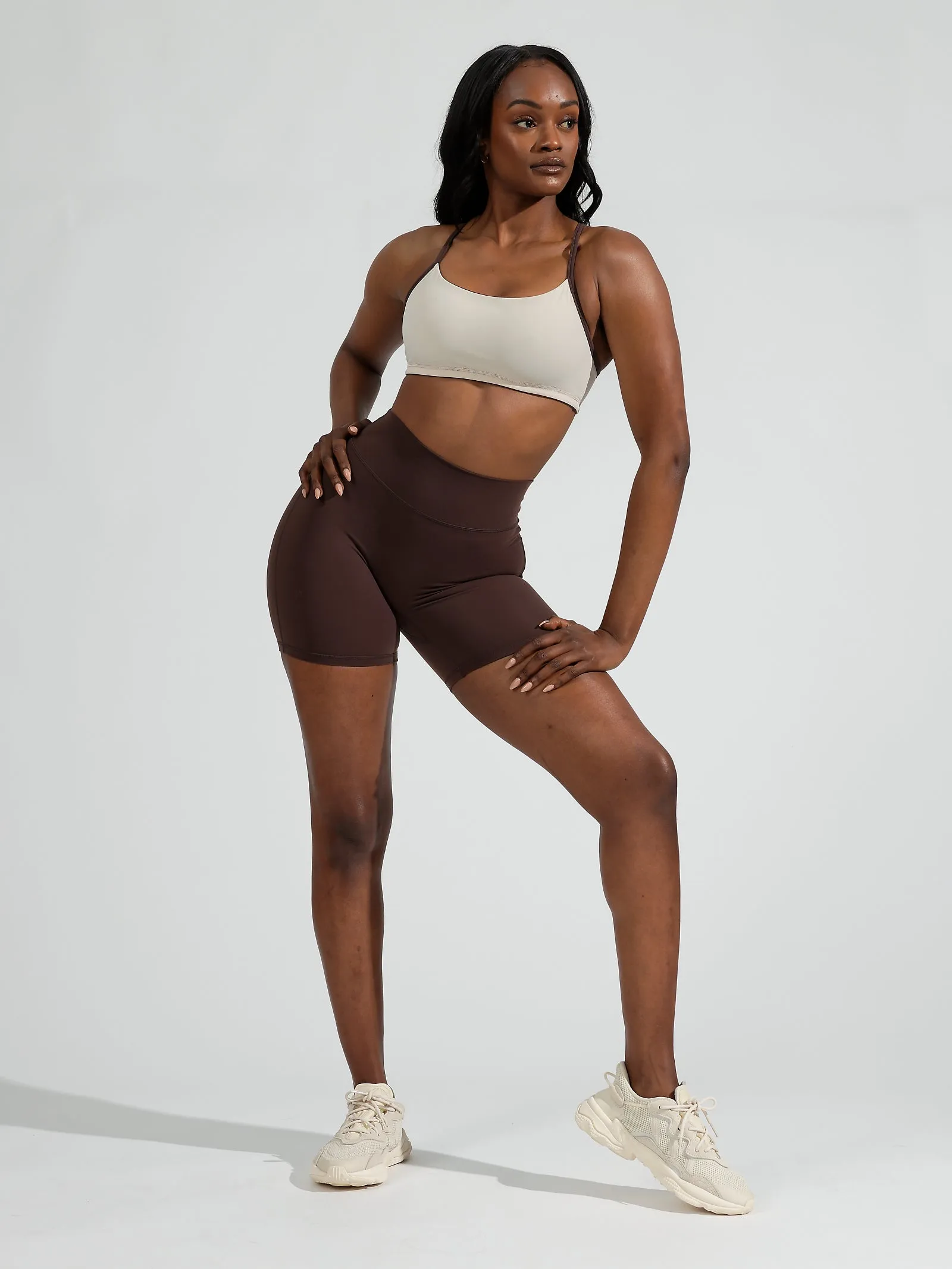 Reversible Sports Bra - Journey Dark Brown/Stardust