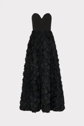 Roxy Mesh Rose Gown
