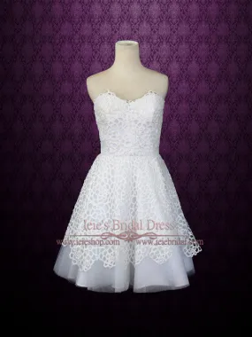 Short Lace Wedding Dress | Nancy