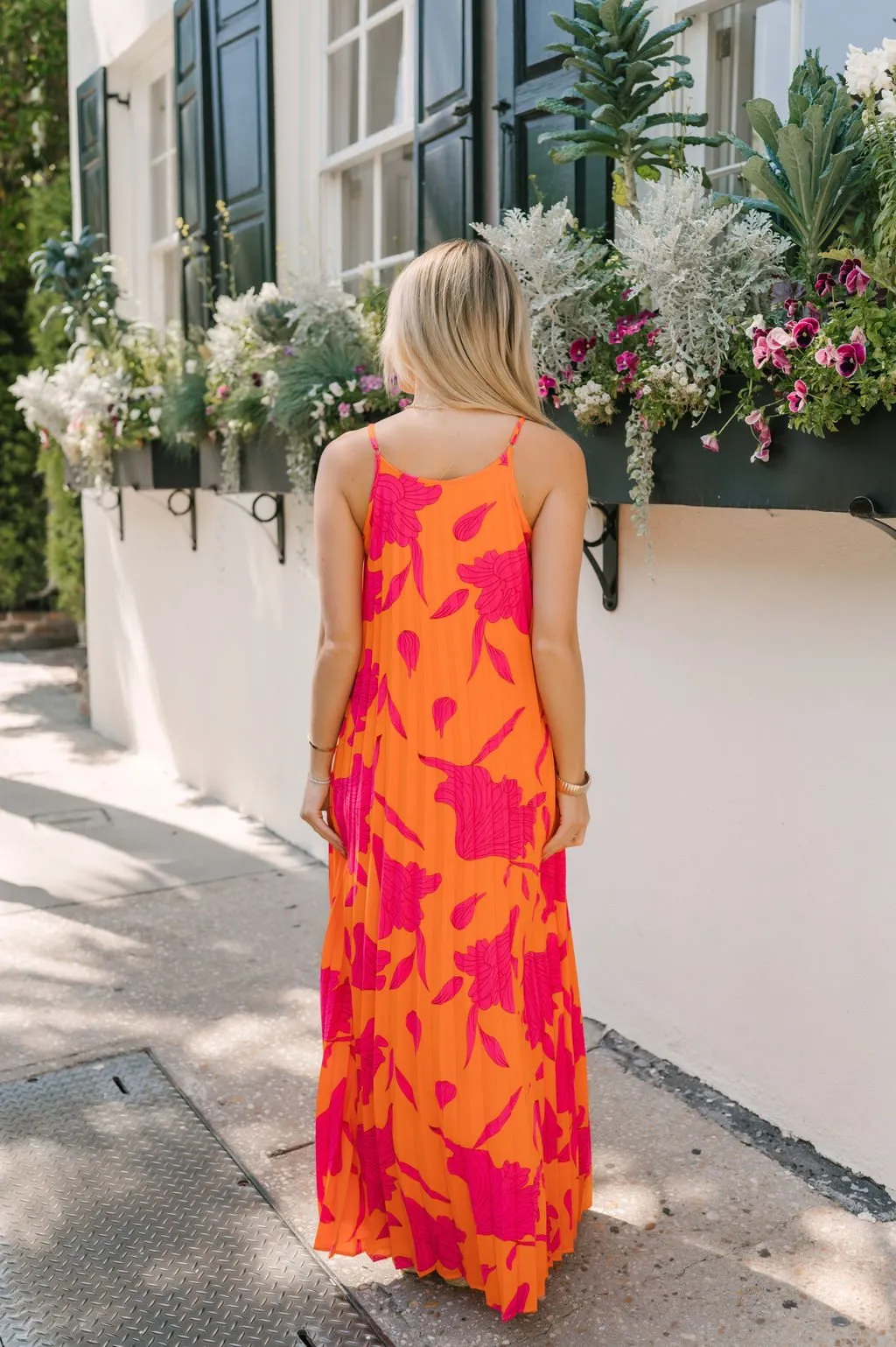 Sunset Stroll Orange Print Maxi Dress - FINAL SALE