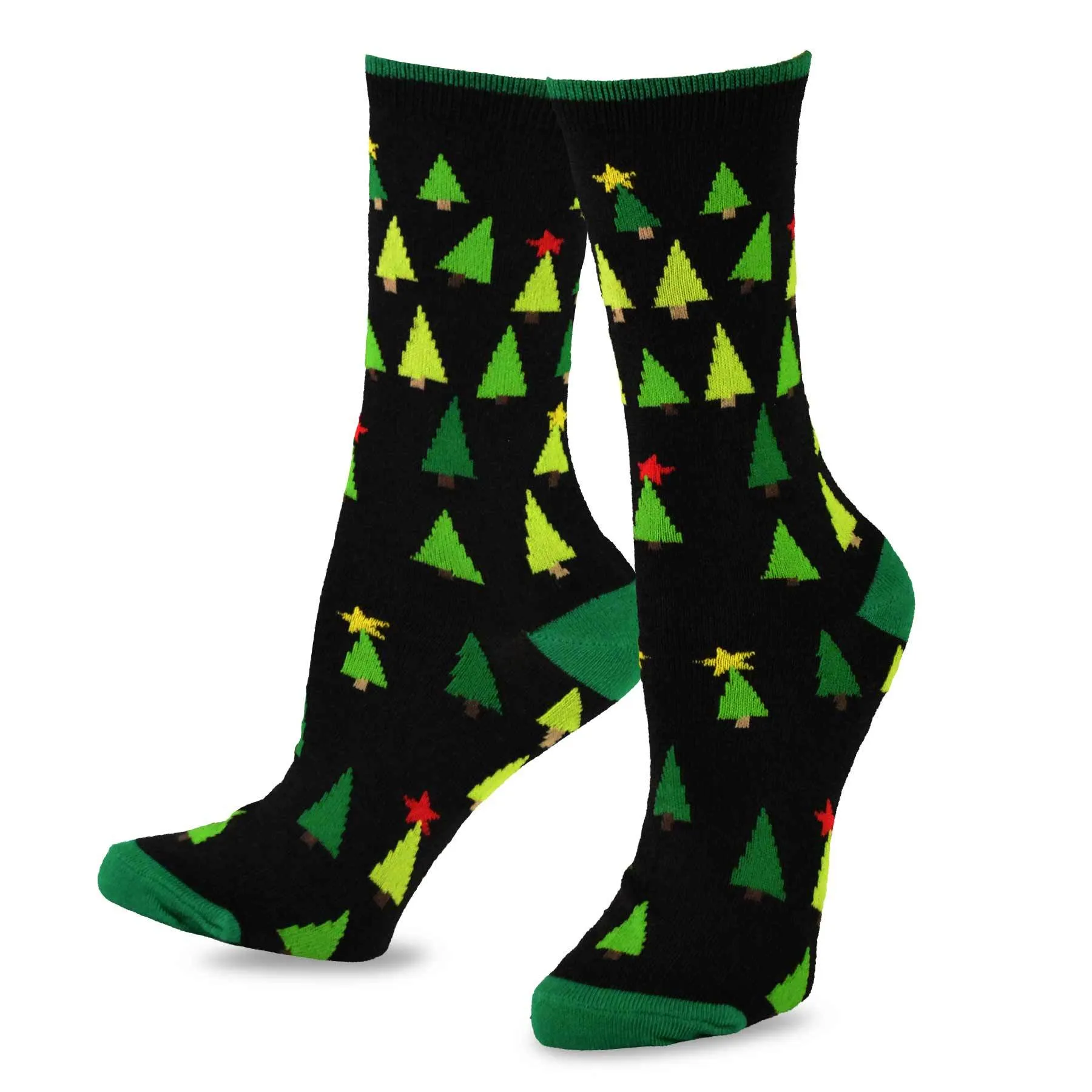 TeeHee Socks Women's Christmas Polyester Crew Assorted 3-Pack (10449)