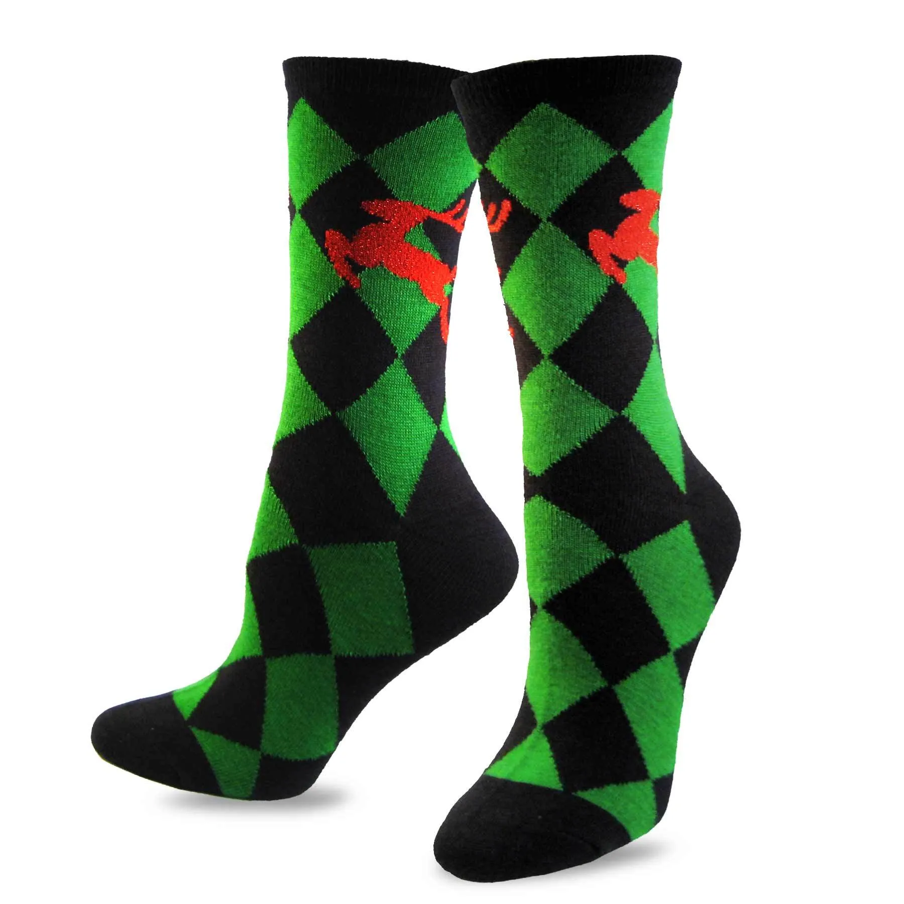 TeeHee Socks Women's Christmas Polyester Crew Assorted 3-Pack (10449)