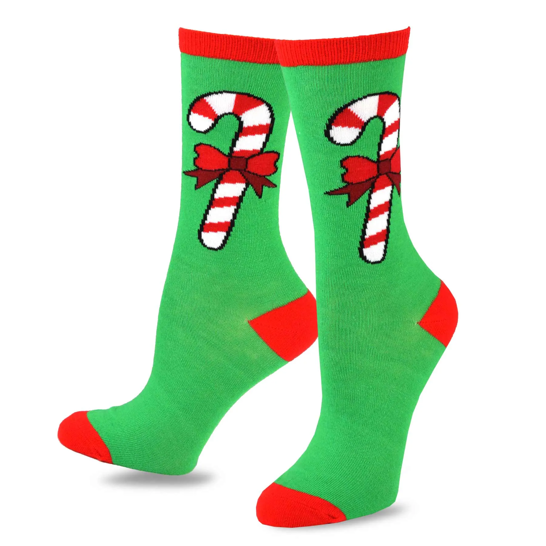 TeeHee Socks Women's Christmas Polyester Crew Assorted 3-Pack (11310)
