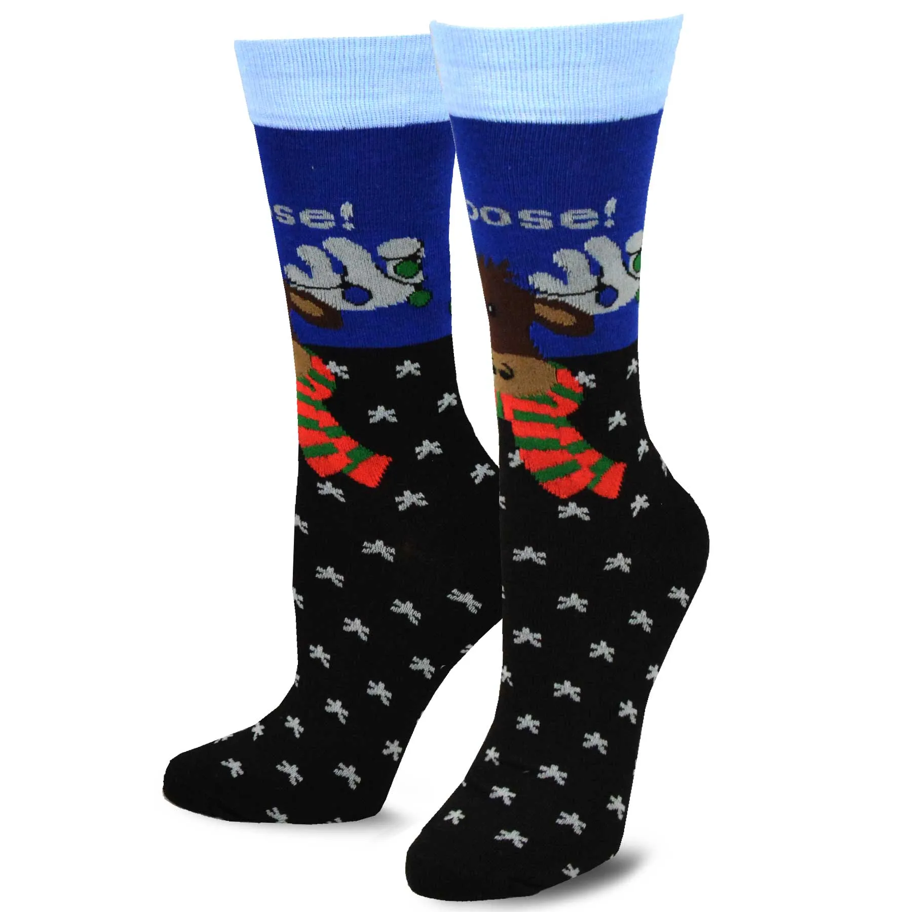 TeeHee Socks Women's Christmas Polyester Crew Assorted 5-Pack (11909)